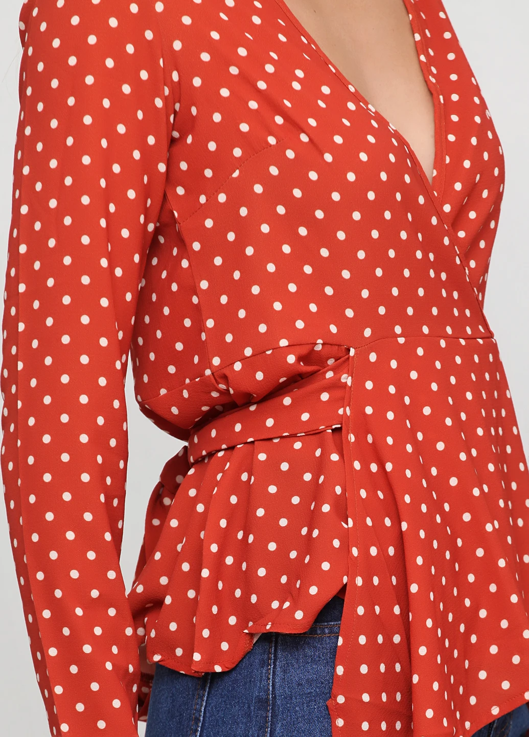 Оранжевая блуза Boohoo
