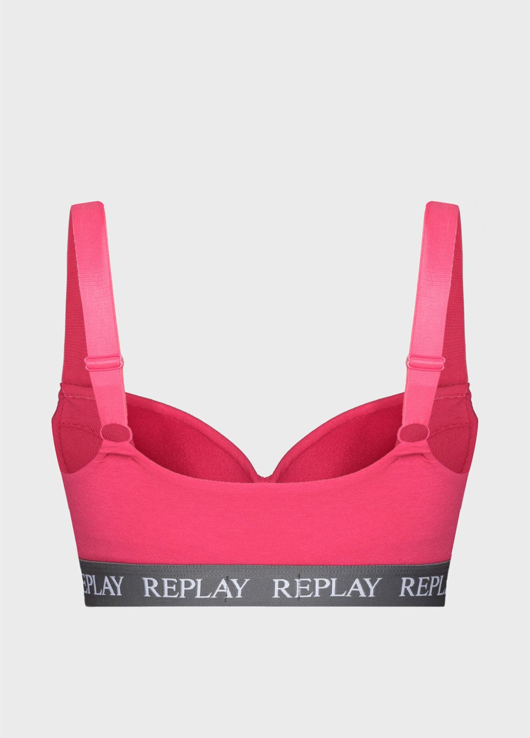 Розовый топ бюстгальтер Replay без косточек вискоза