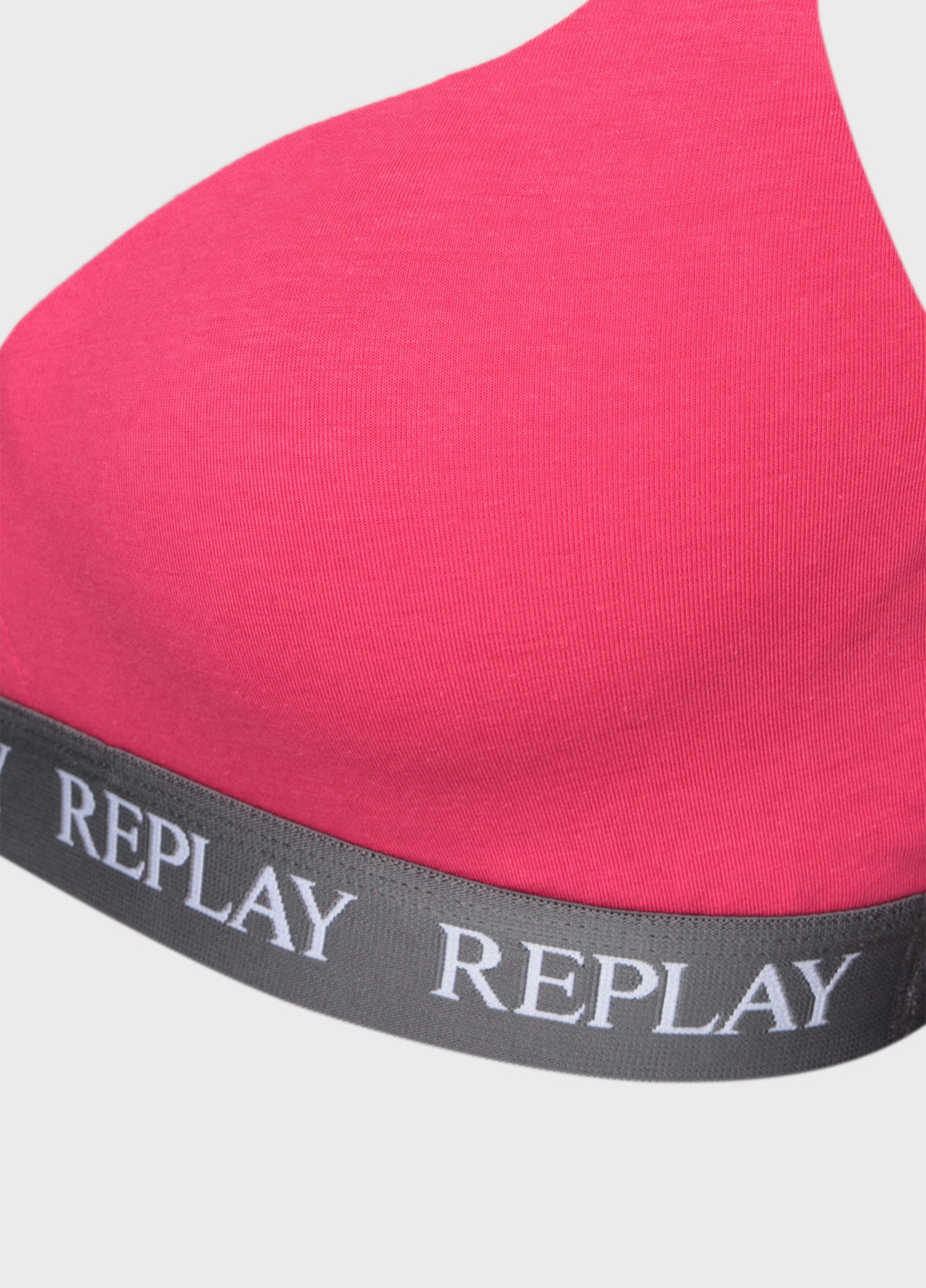 Розовый топ бюстгальтер Replay без косточек вискоза