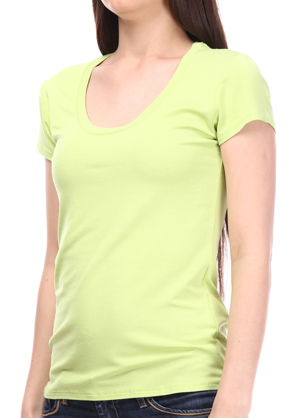 Салатова літня футболка Angela Davis