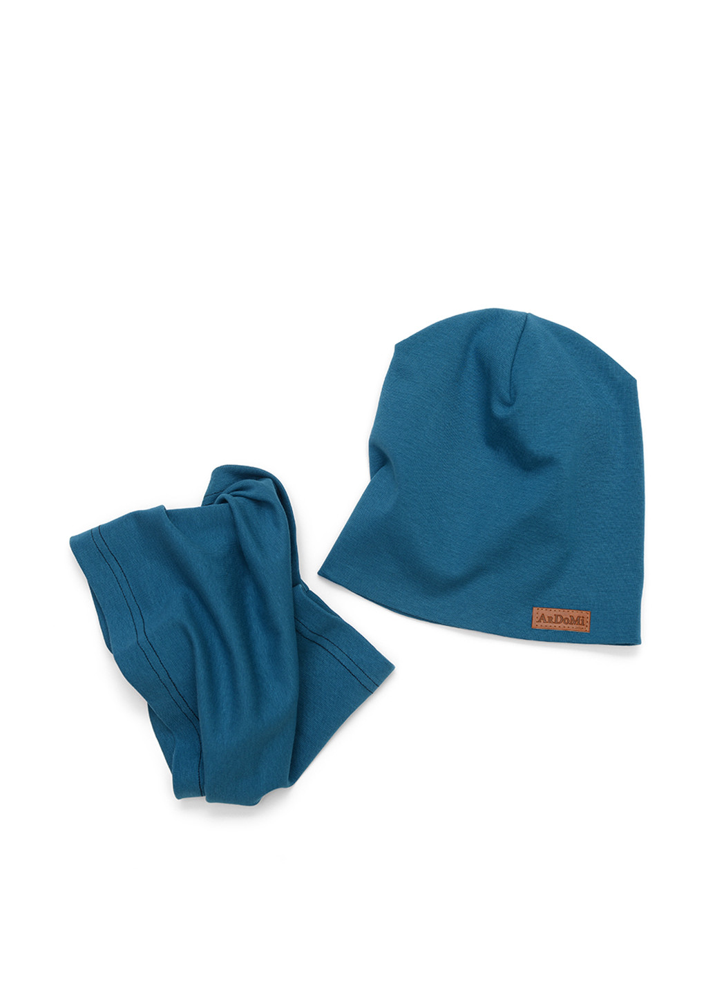 Морської хвилі демісезонний комплект (шапка, шарф-снуд) ArDoMi