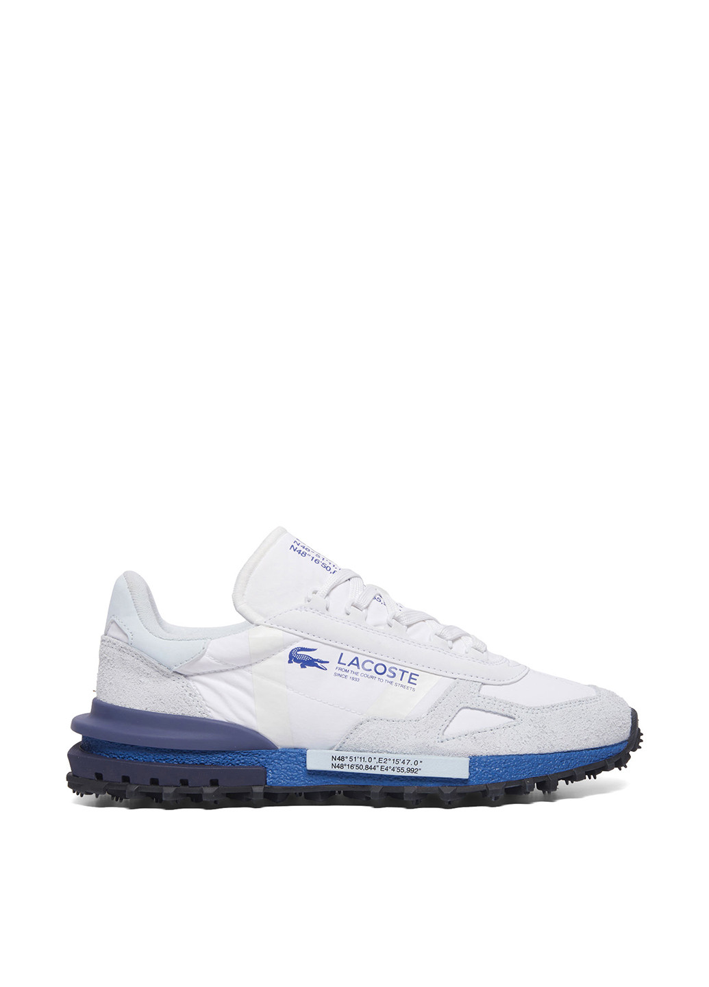 Белые демисезонные кроссовки Lacoste Elite Active