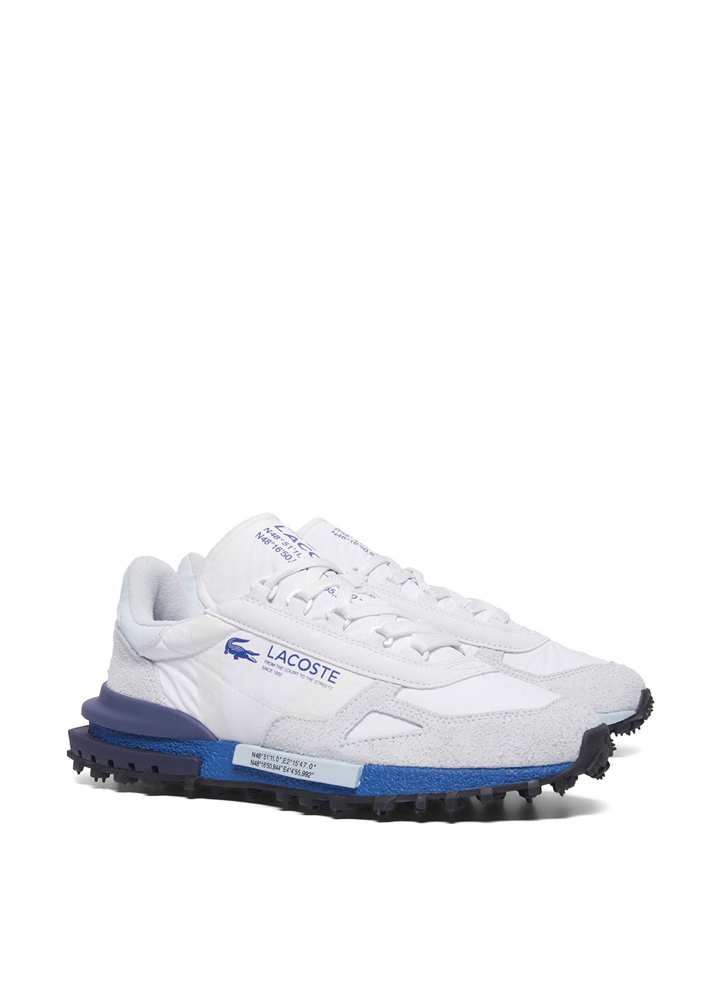 Белые демисезонные кроссовки Lacoste Elite Active