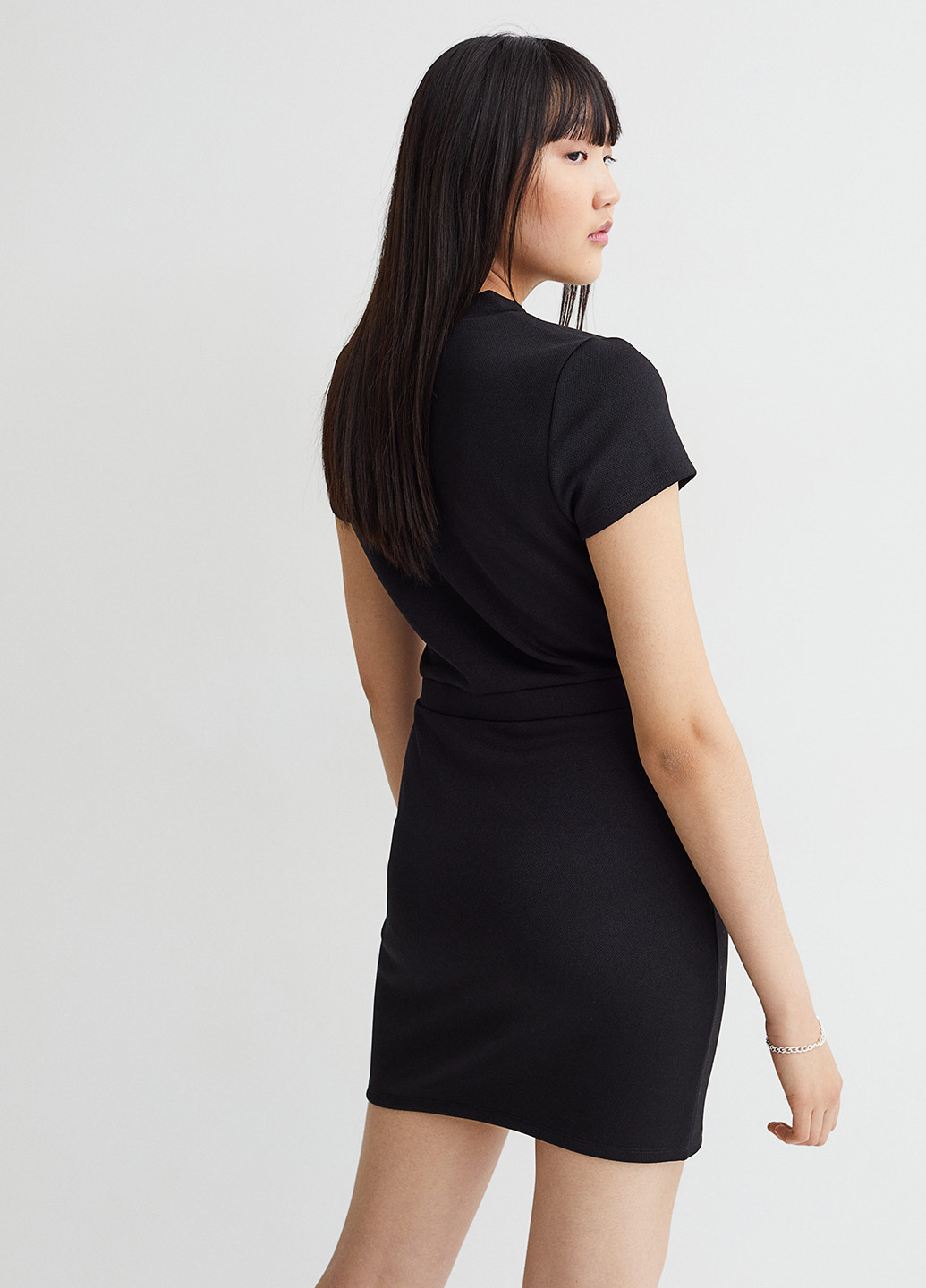 Чорна кежуал сукня сукня-футболка H&M однотонна
