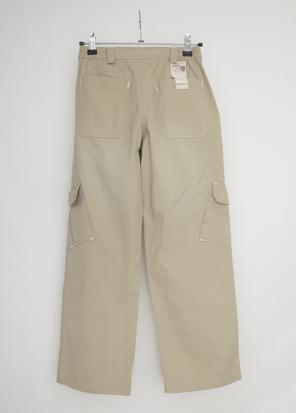 Светло-бежевые кэжуал демисезонные брюки прямые Marasil
