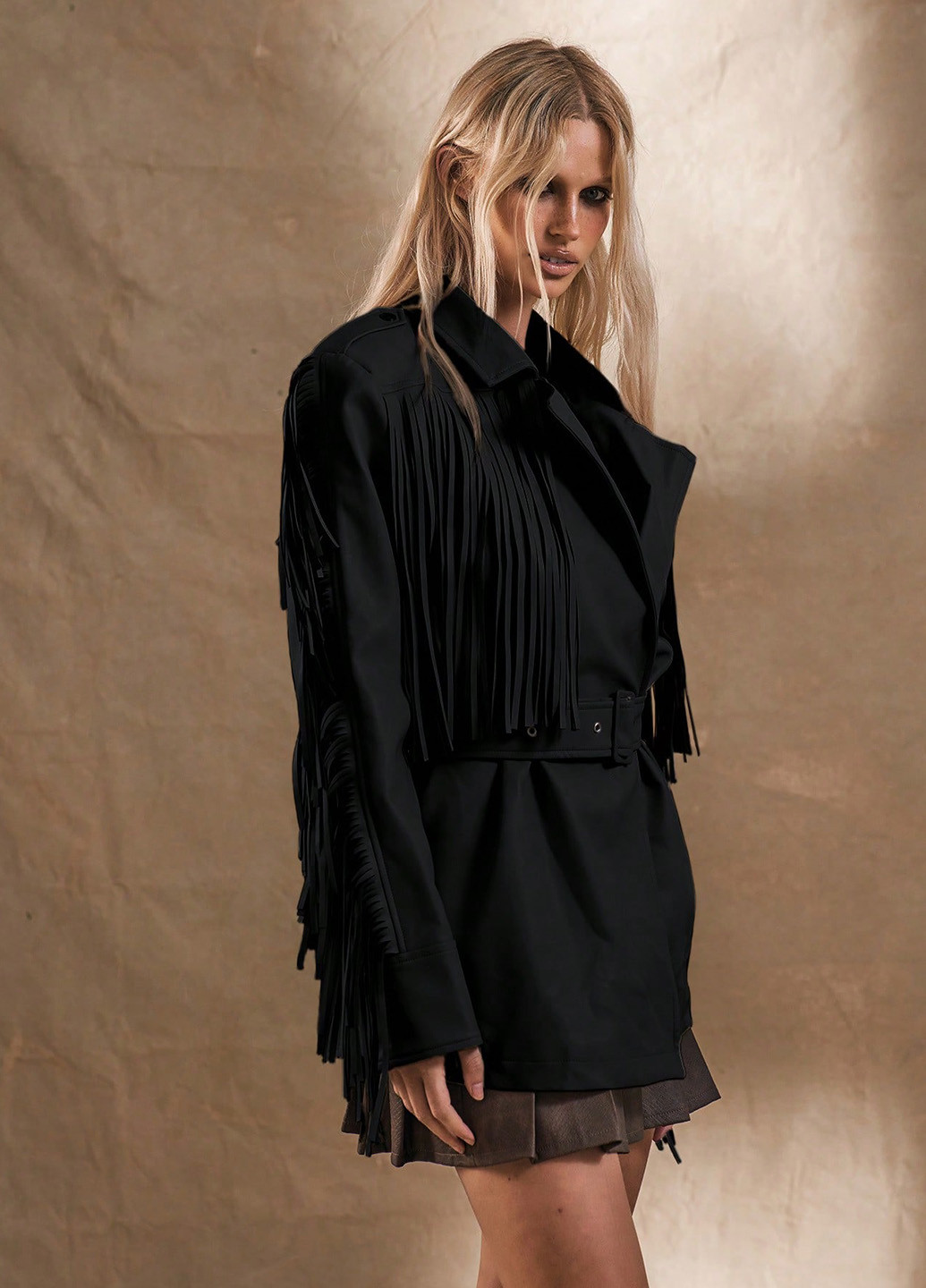 Чорна демісезонна куртка SHEIN