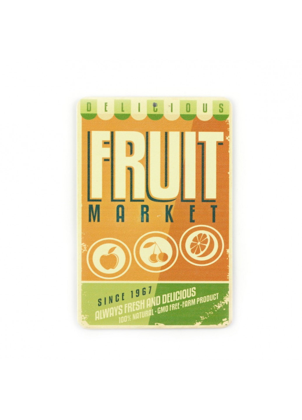 Магнит винтаж "Fruit Market"; металл; 10 х 8 см OOTB (215853607)