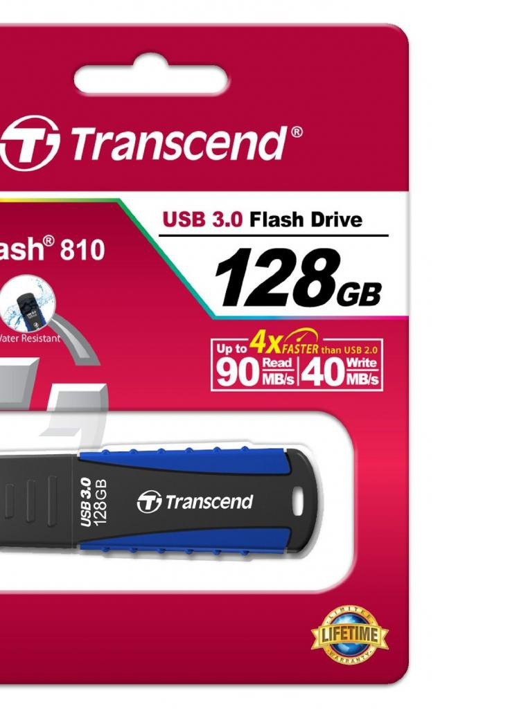 USB флеш накопичувач (TS128GJF810) Transcend 128gb jetflash 810 rugged usb 3.0 (232292093)