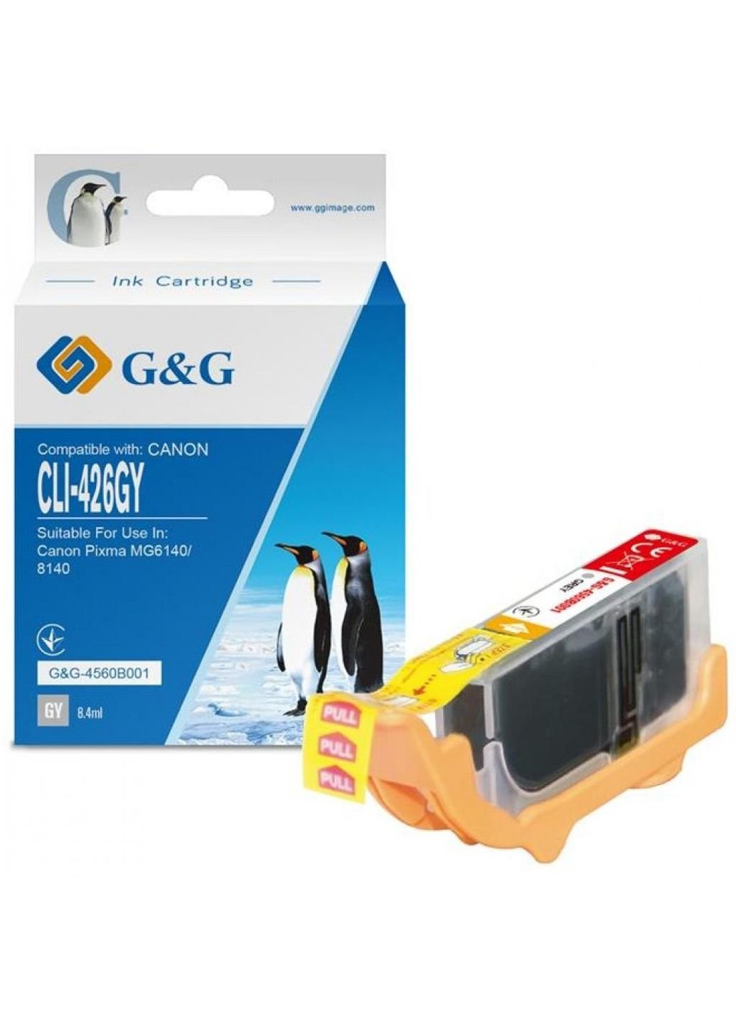 Картридж (-4560B001) G&G canon cli-426grey (247617843)