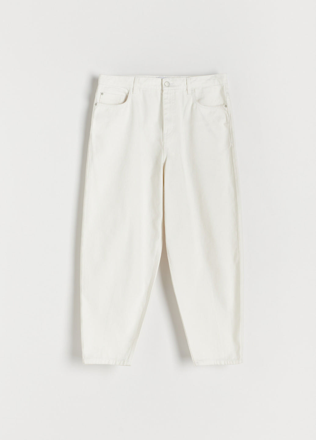 Белые демисезонные укороченные, зауженные джинсы Reserved