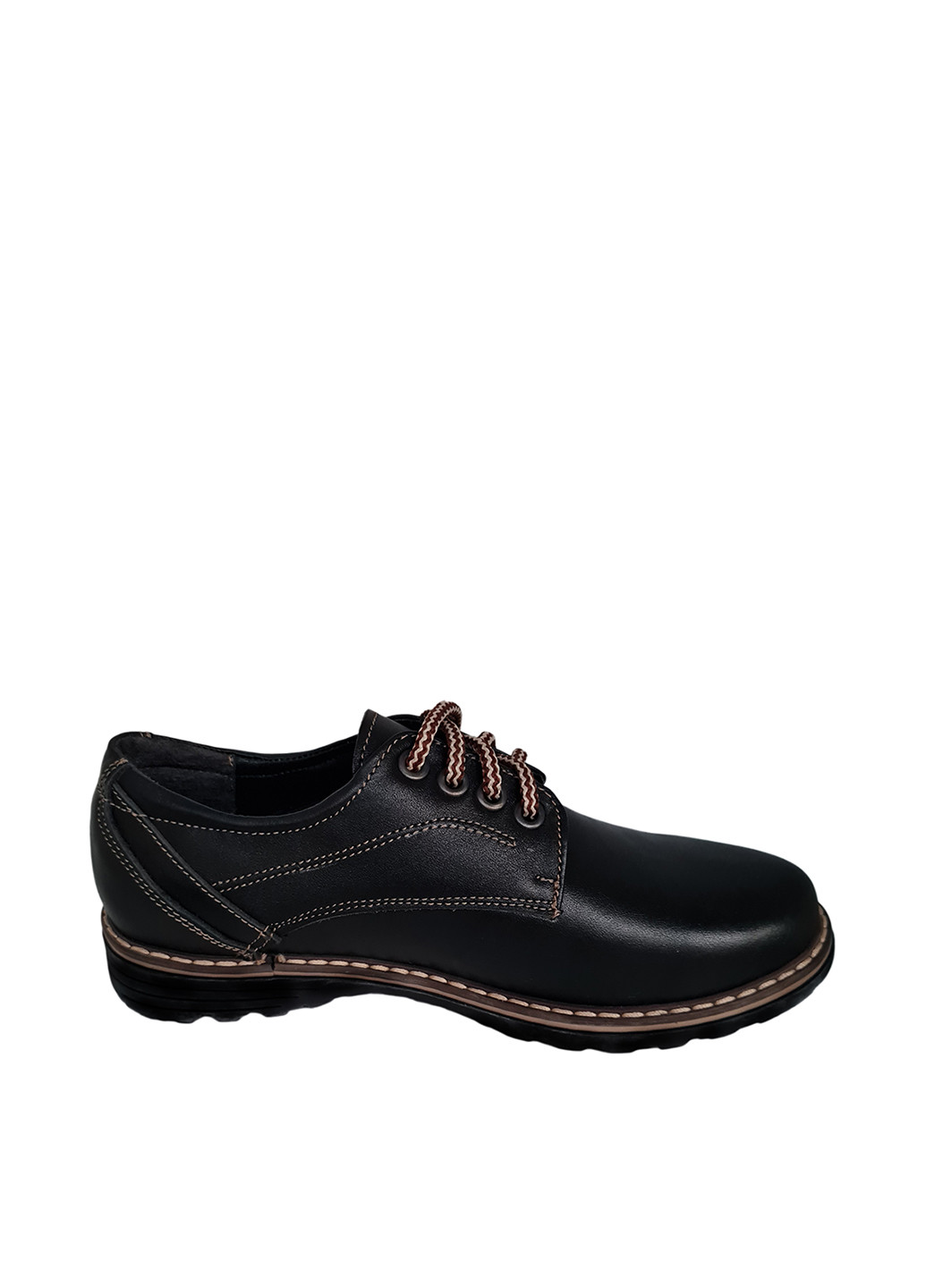 Темно-коричневые туфли со шнурками ABC