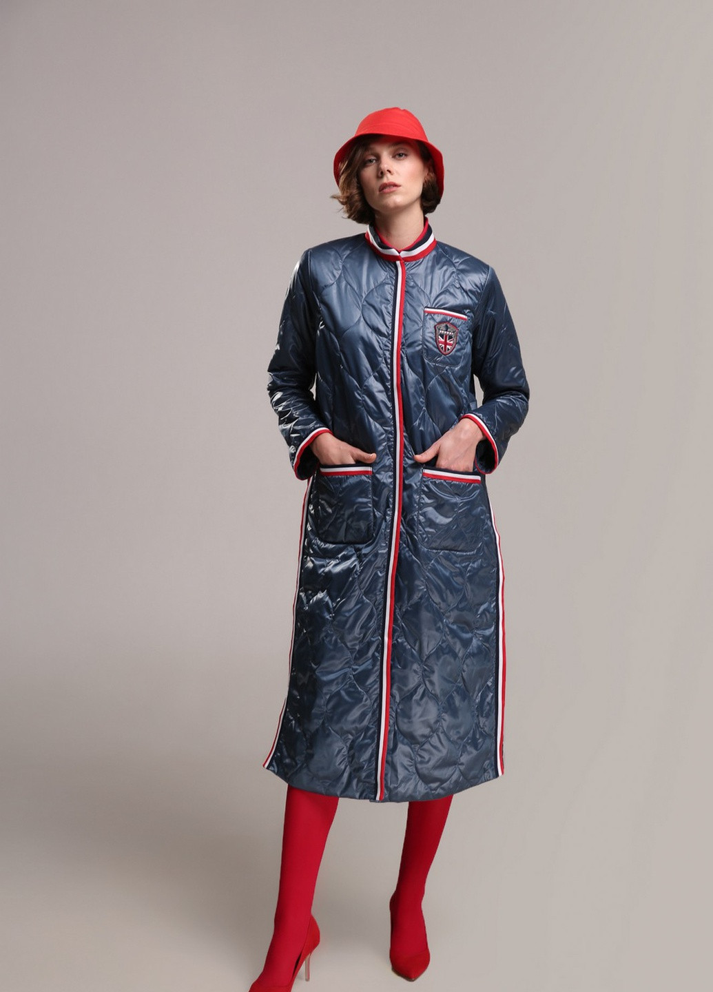 Сіра демісезонна пальто Alberto Bini