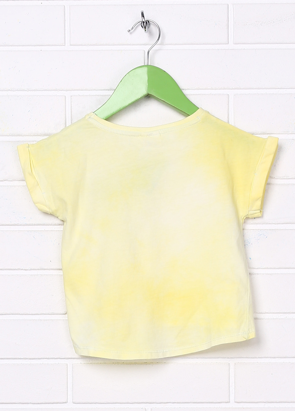 Желтая летняя футболка с коротким рукавом Brand