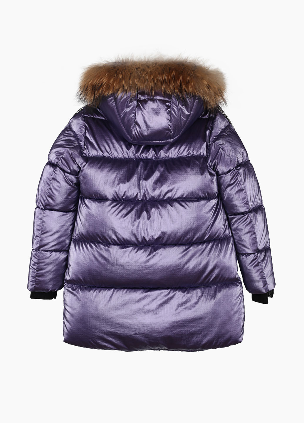Темно-фиолетовая зимняя куртка No Name