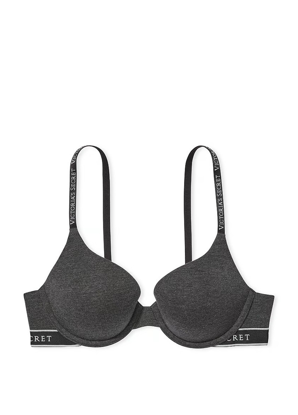 Темно-серый демисезонный комплект (бюстгальтер, трусики) Victoria's Secret