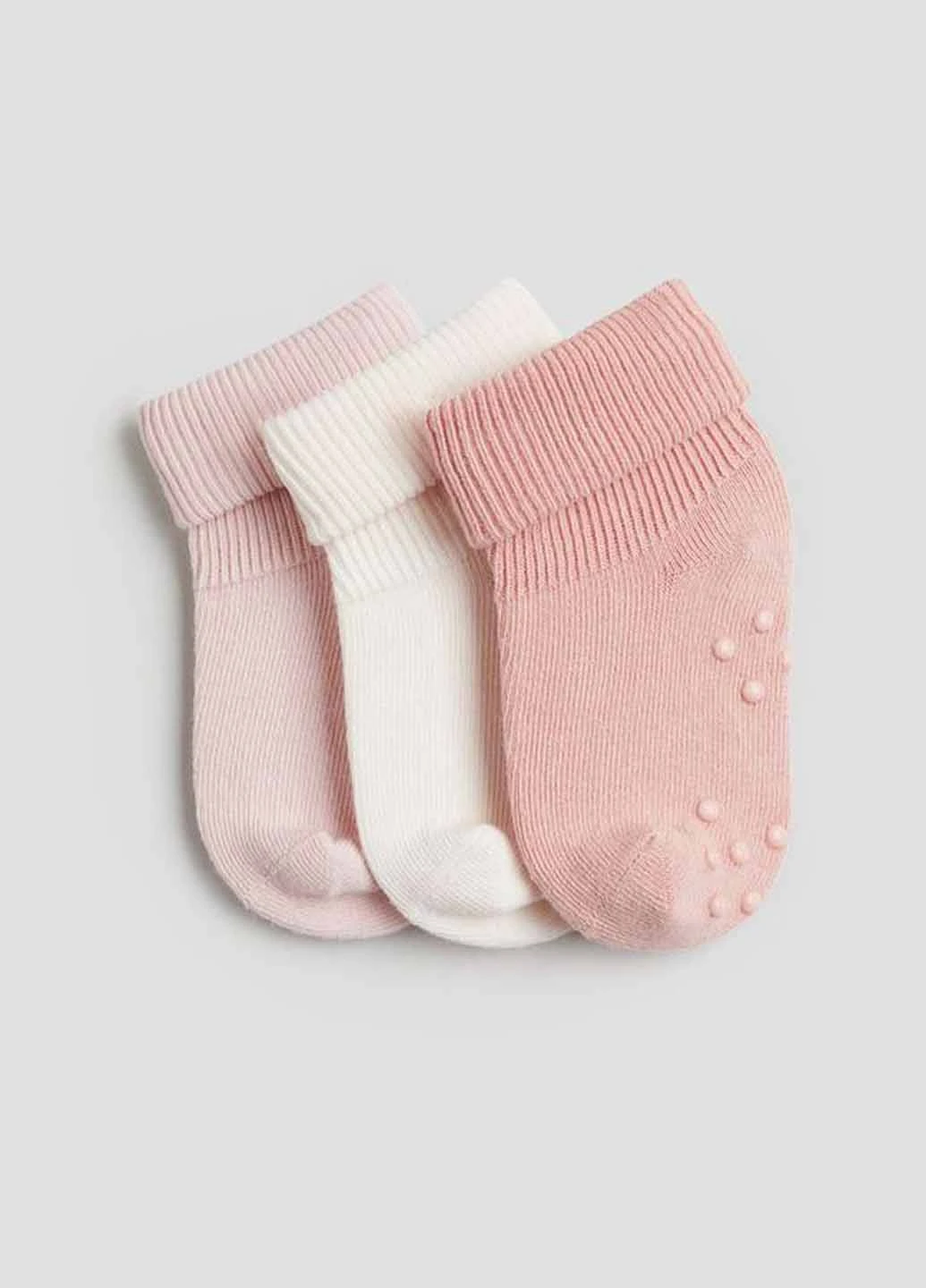 Комбіновані шкарпетки (3 пари) H&M однотонні (367035265)