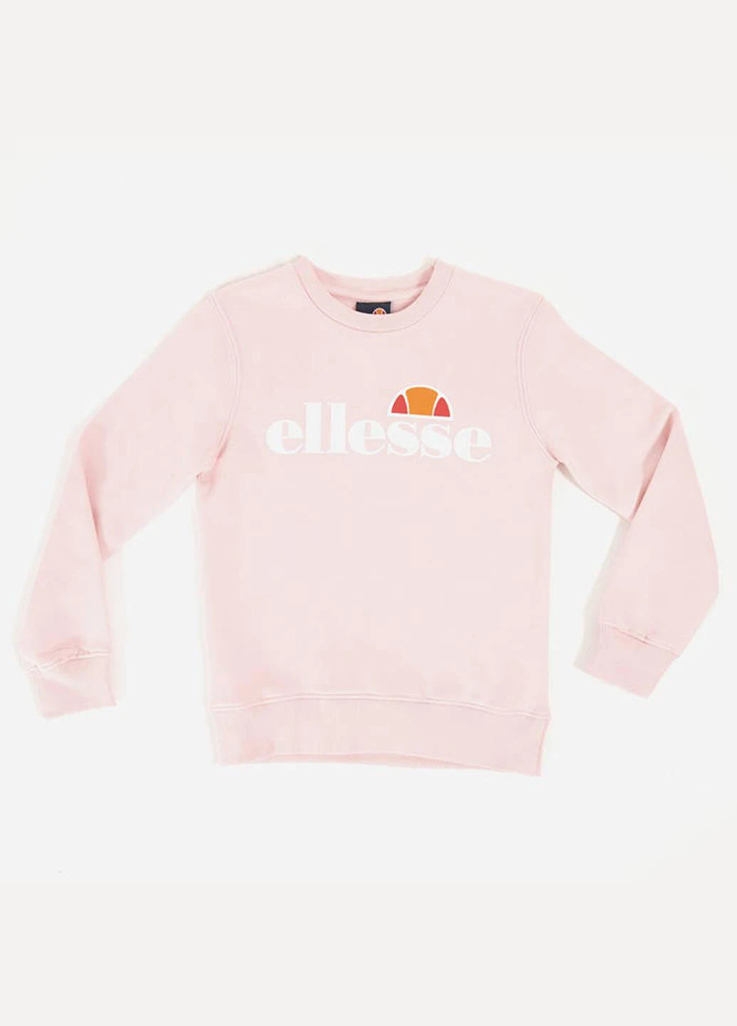 Ellesse свитшот s4e08600-light-pink логотип светло-розовый спортивный хлопок, трикотаж