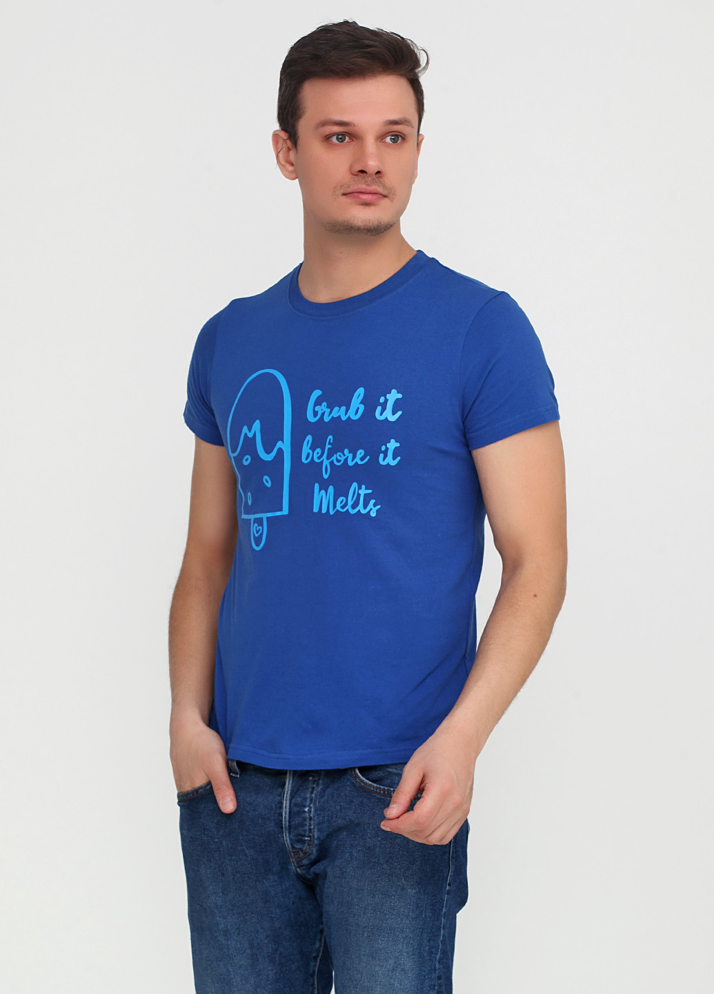 Синяя футболка Manatki