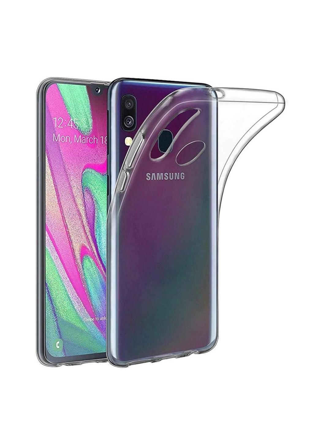 Чехол для мобильного телефона (смартфона) Laudtec для SAMSUNG Galaxy A40 Clear tpu (Transperent) (LC-A40C) BeCover (201493302)