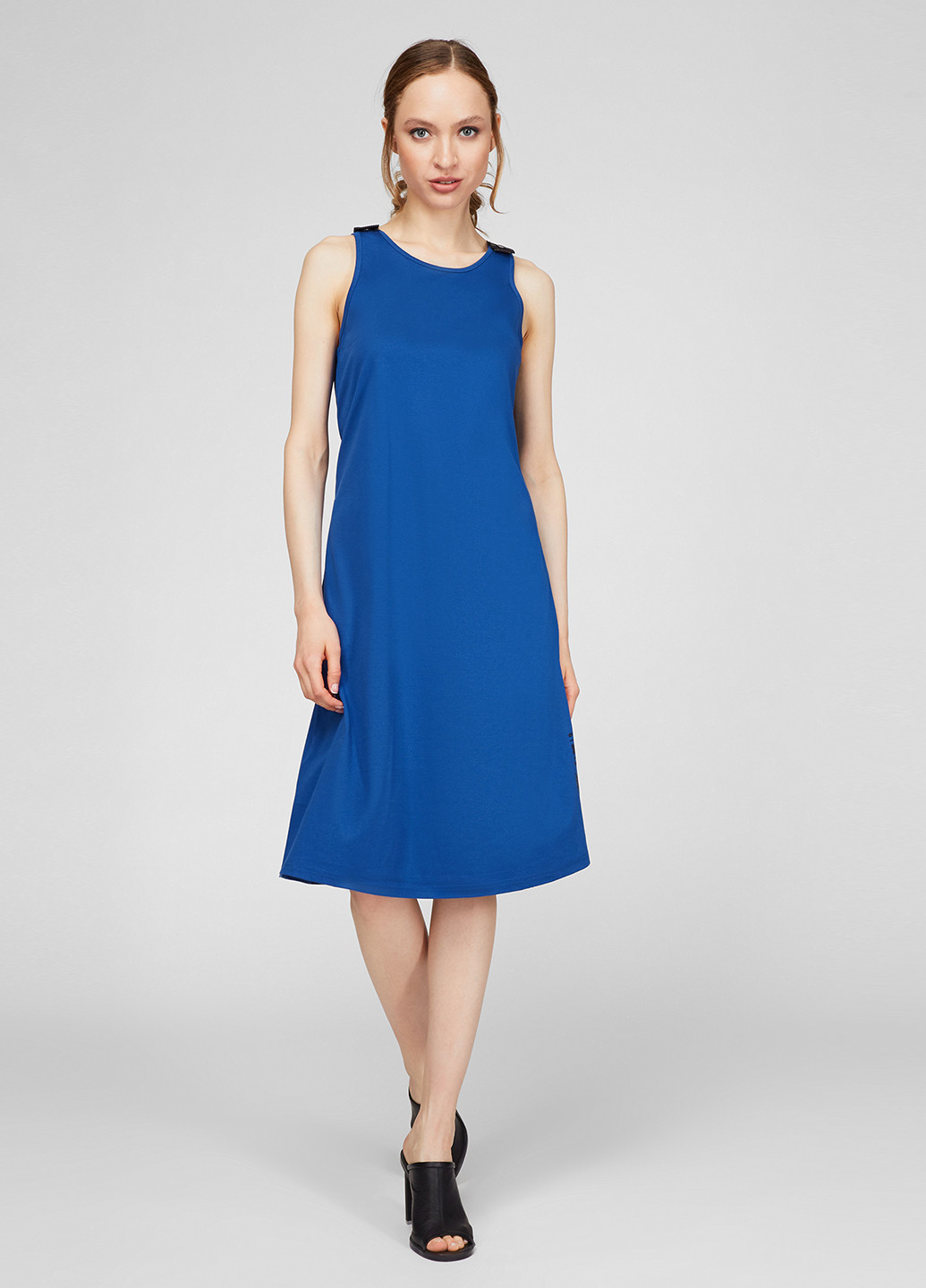 Світло-синя кежуал плаття, сукня сукня-майка G-Star Raw однотонна