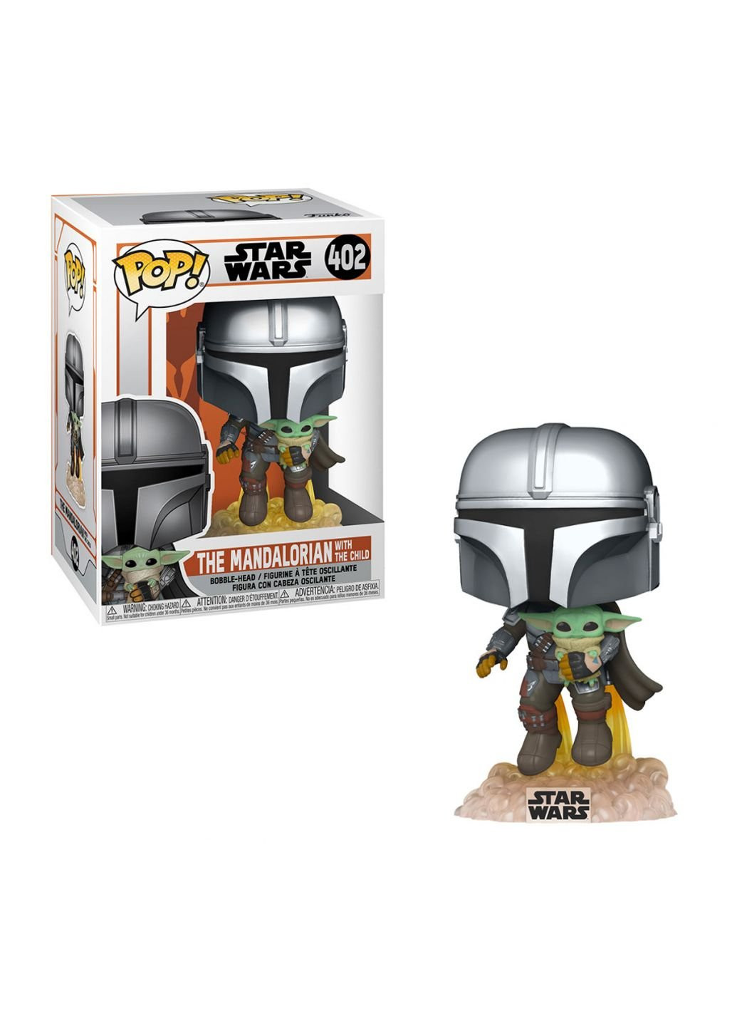 Фигурка Мандалорец, летящий с малышом (50959) Funko Pop (252247796)
