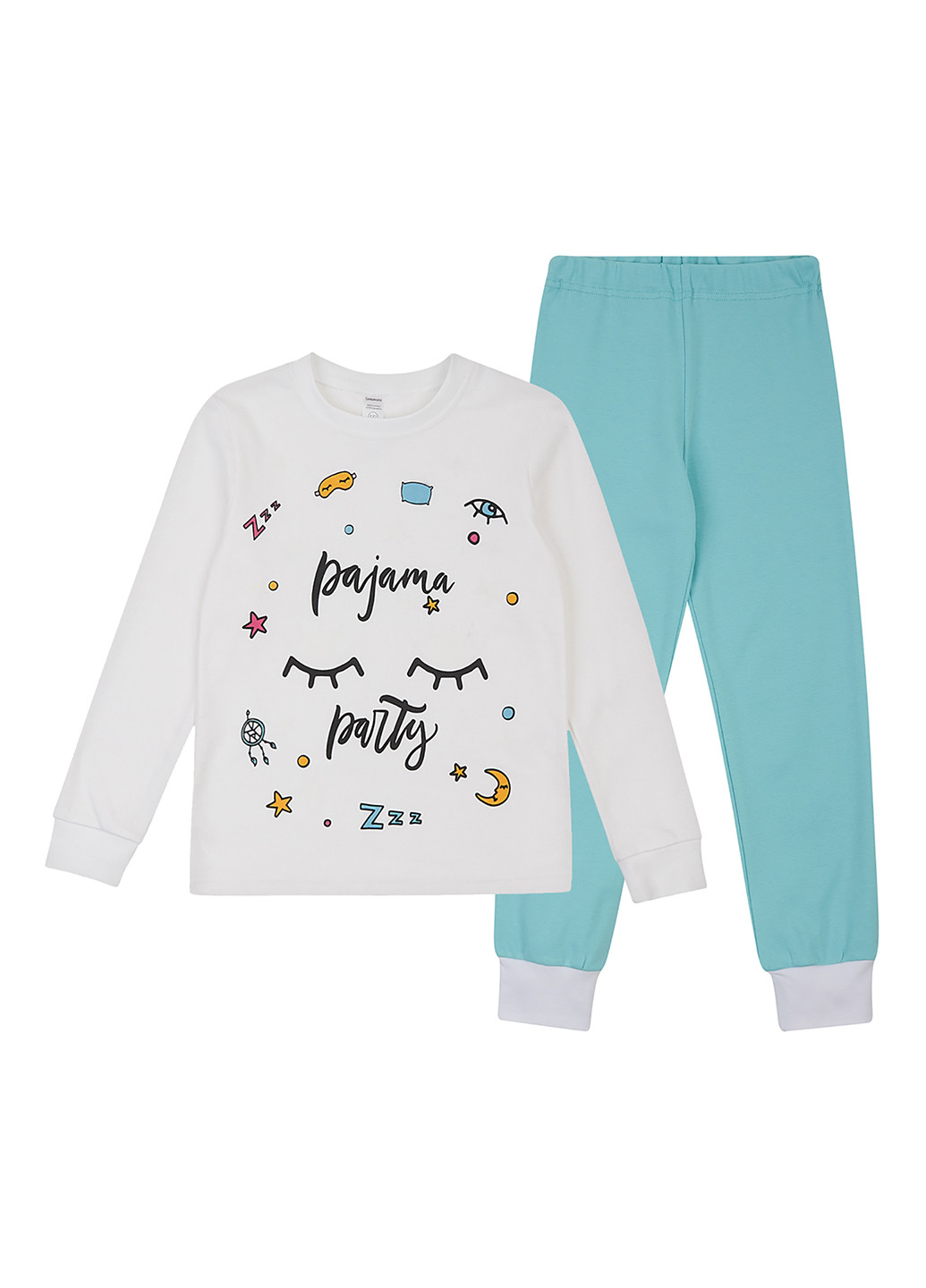 Комбинированная всесезон пижама (лонгслив, брюки) лонгслив + брюки Garnamama