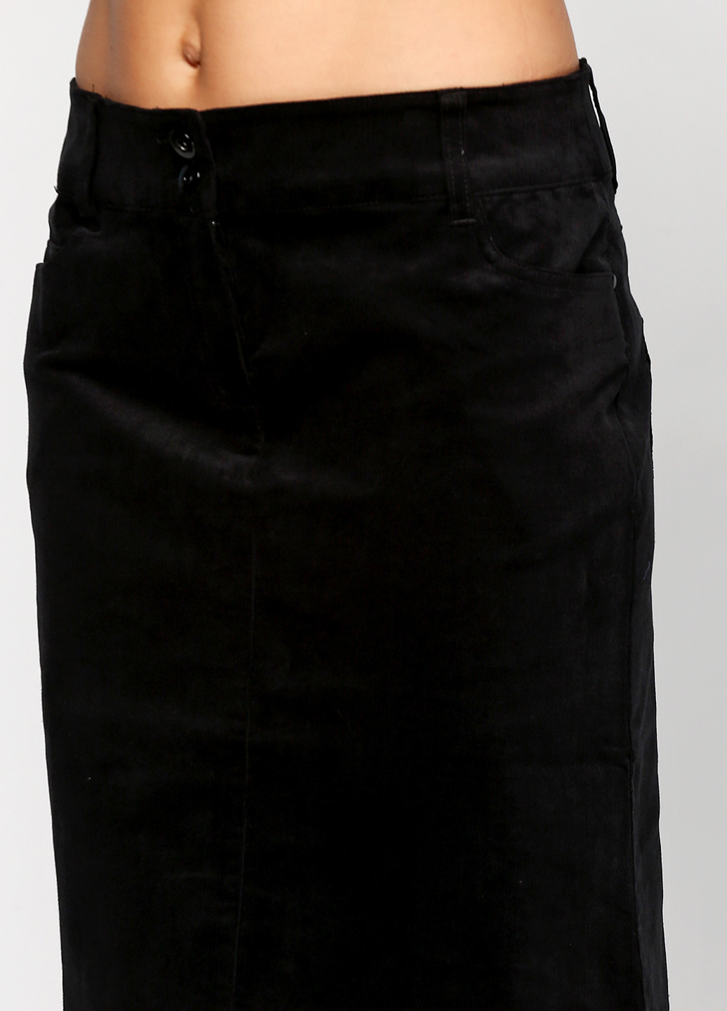 Черная кэжуал однотонная юбка Balsamik