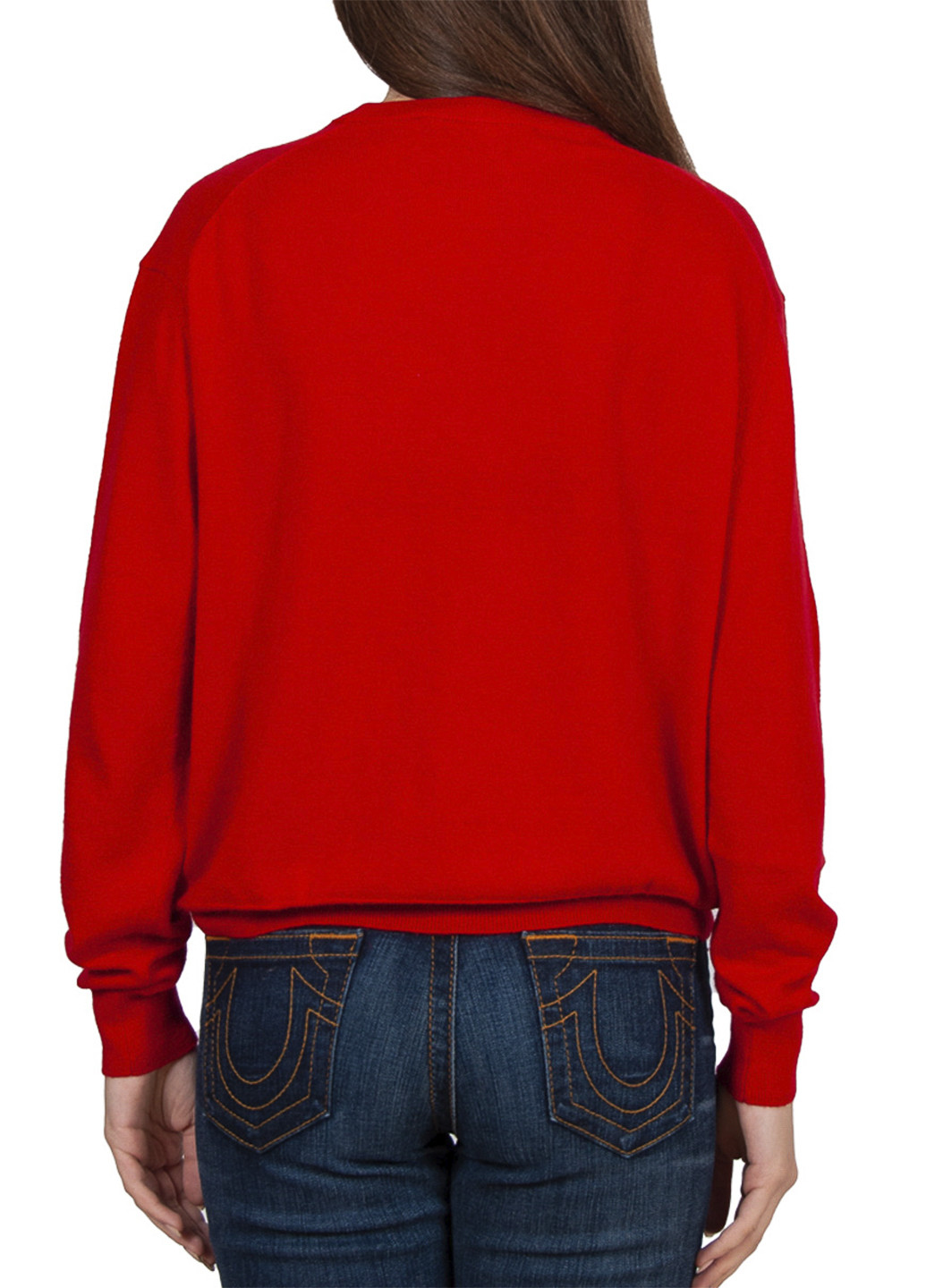 Червоний зимовий светр Moschino Love