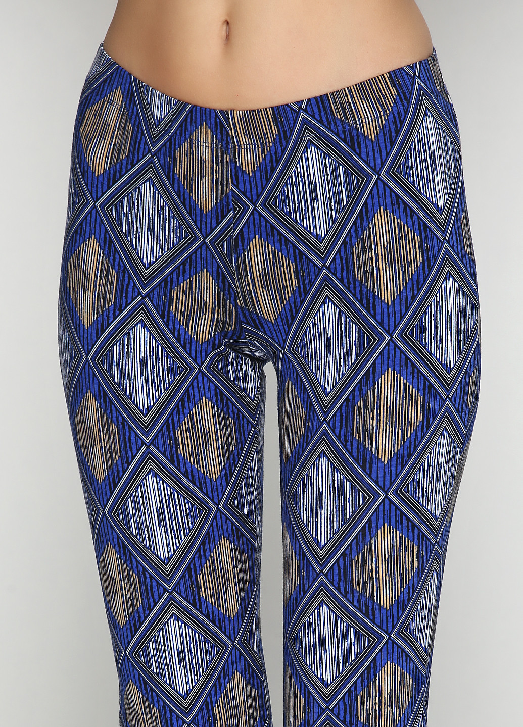 Темно-синие кэжуал летние клеш брюки Alya