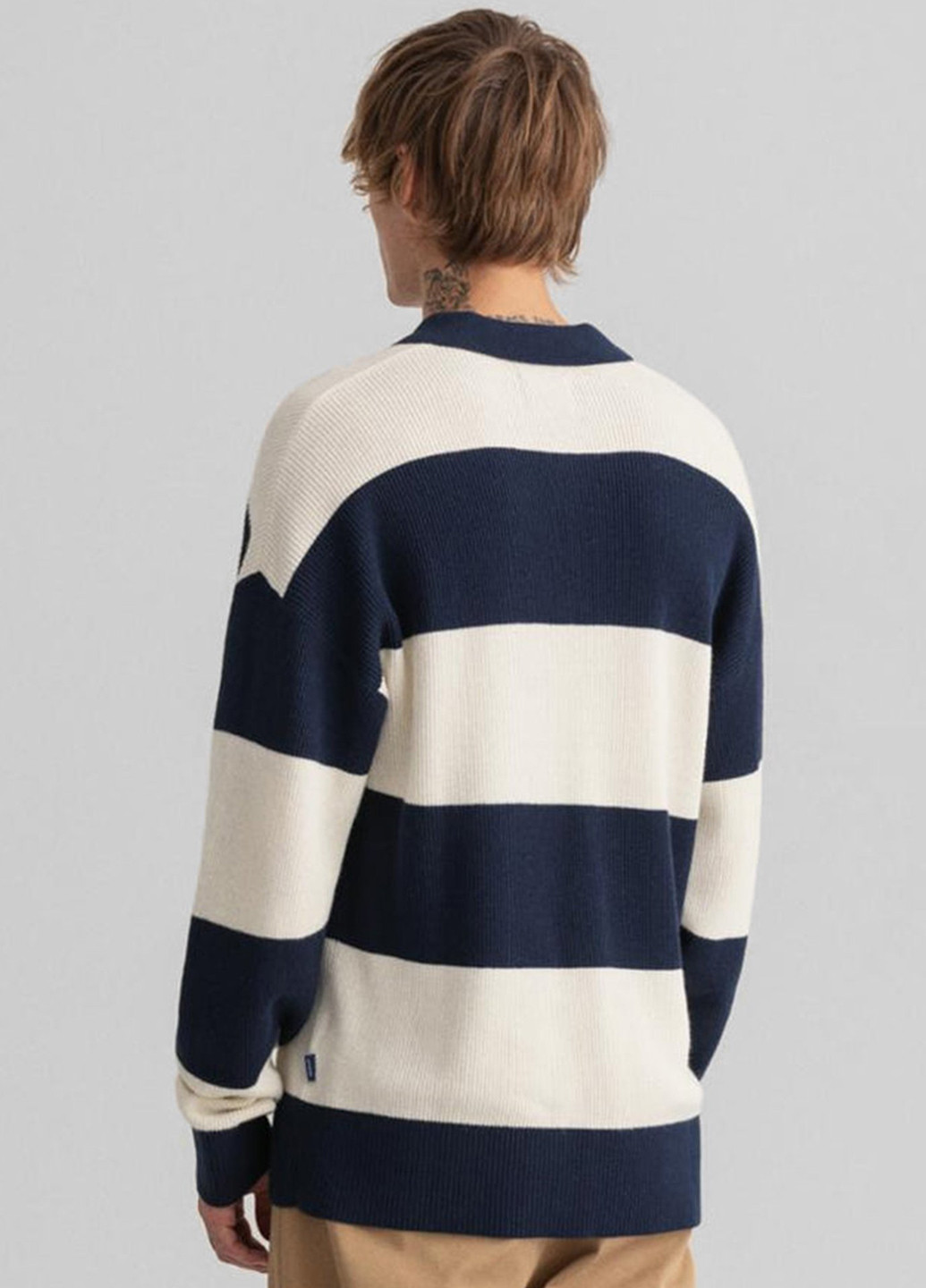 Комбинированный демисезонный свитер Gant
