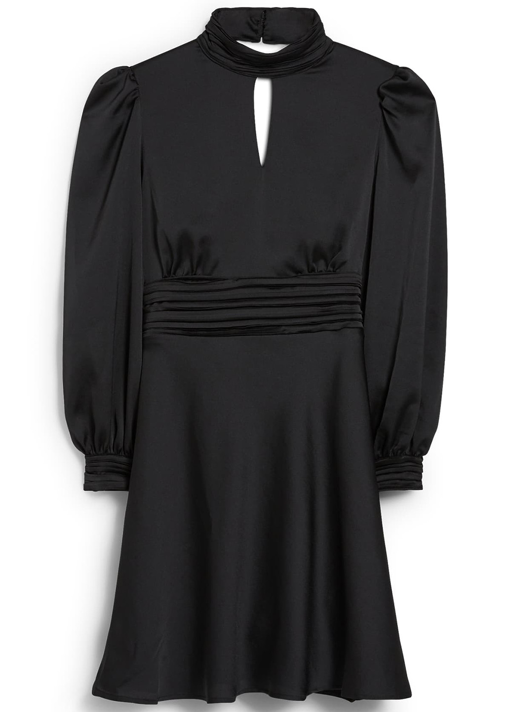 Черное кэжуал платье с открытой спиной C&A однотонное