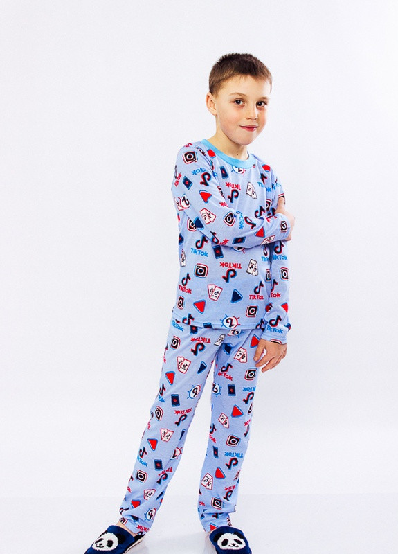 Голубая всесезон пижама для мальчика Носи своє 6076