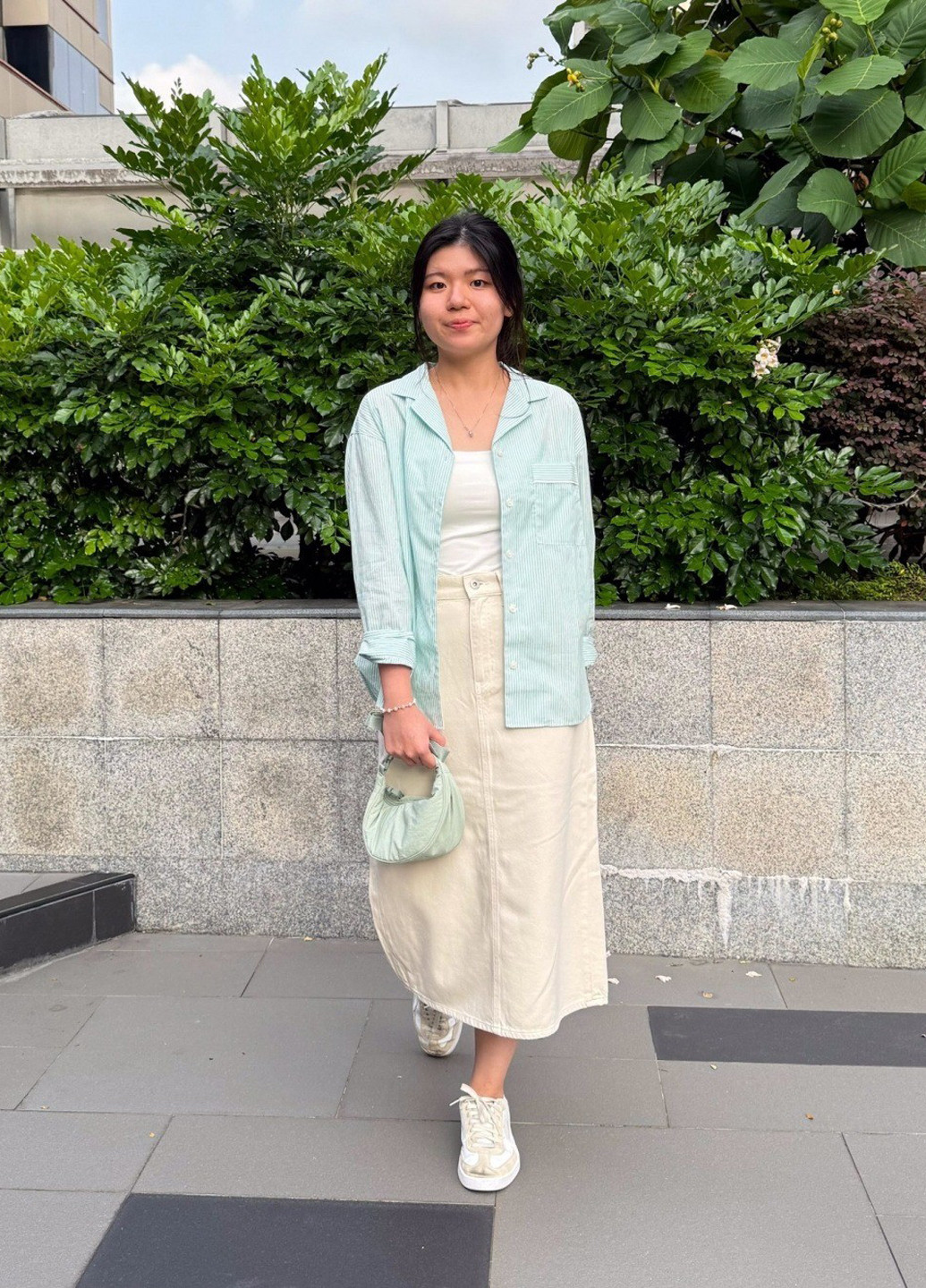 Светло-зеленая всесезон пижама (рубашка, шорты) рубашка + шорты Uniqlo