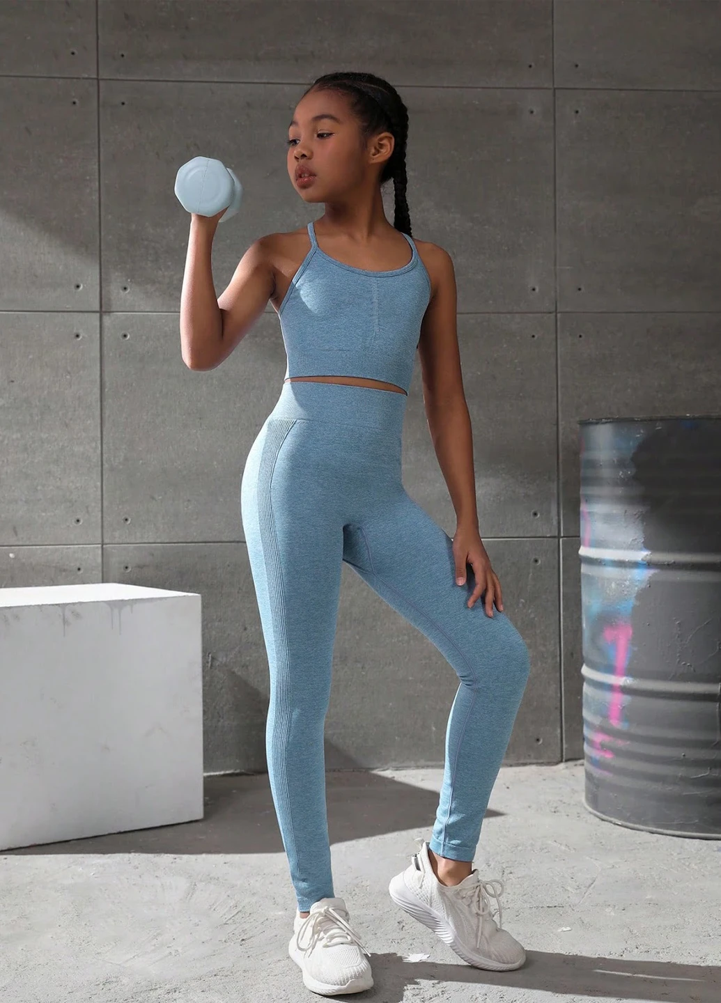 Спортивный костюм (топ, леггинсы) SHEIN (327828190)