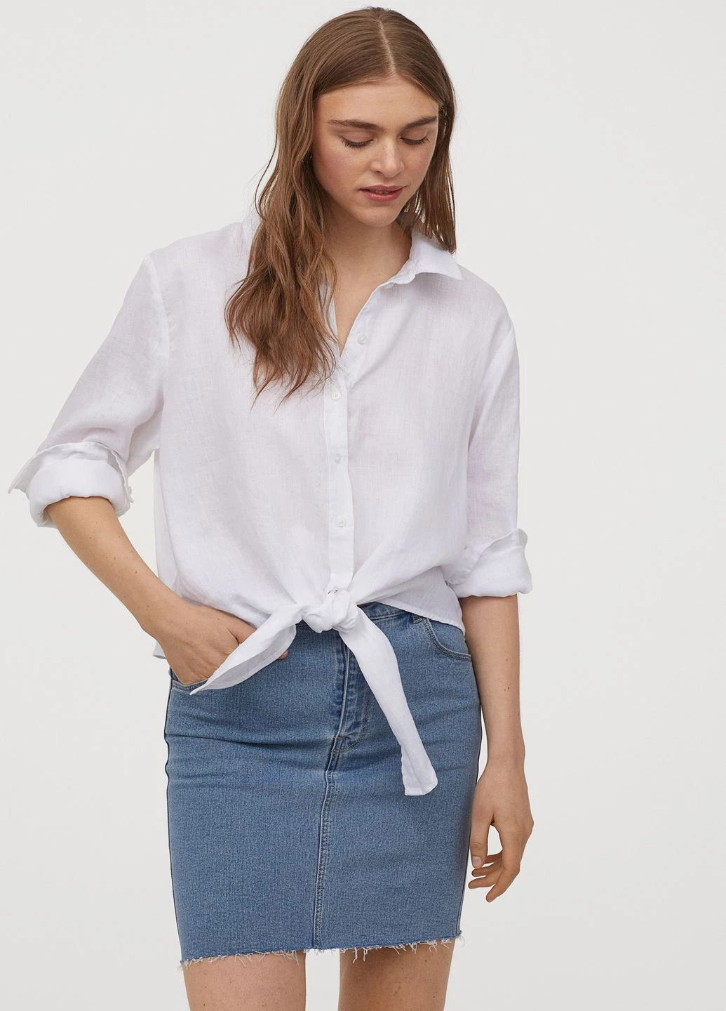 Голубая юбка H&M