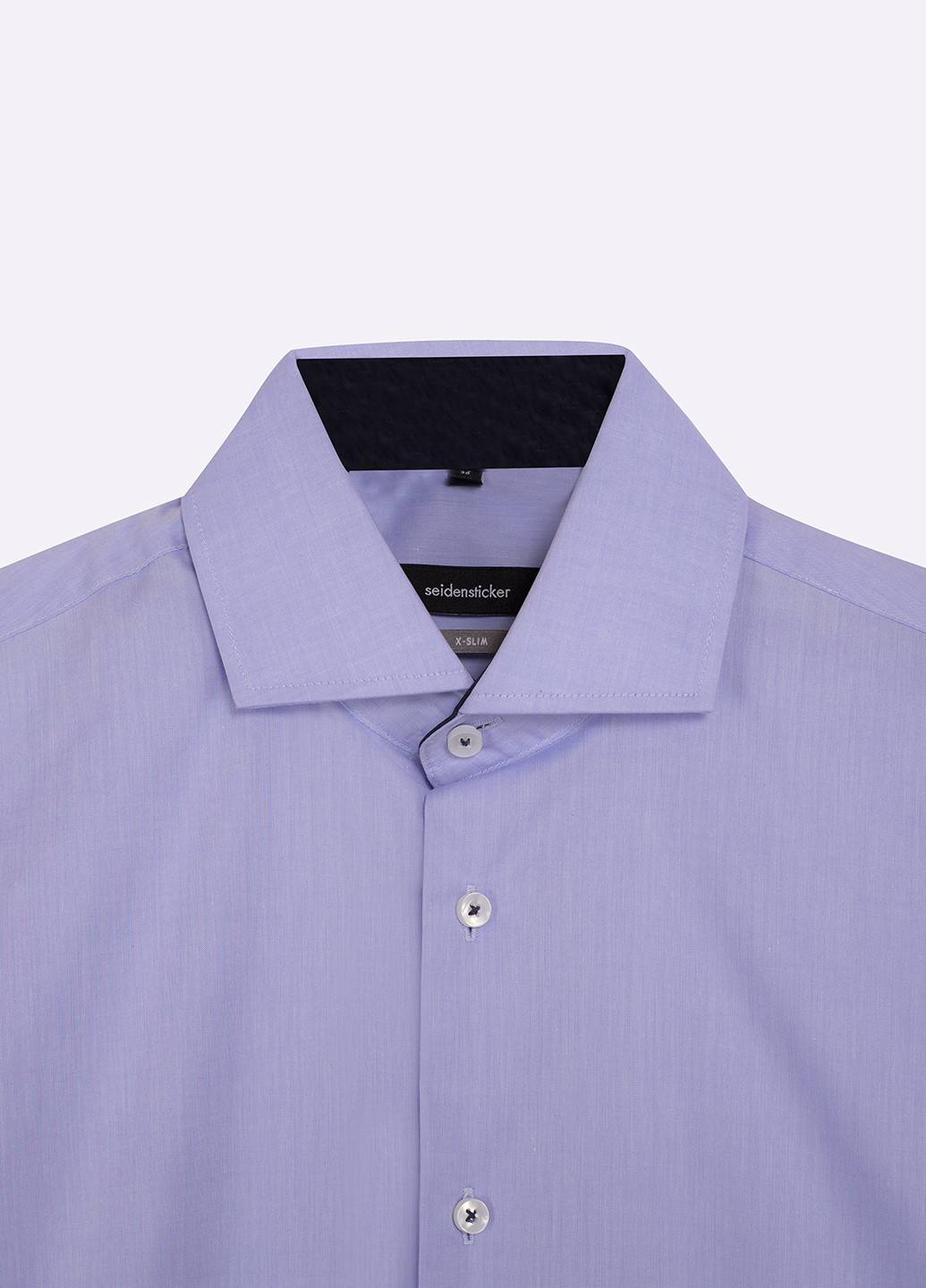 Лиловая кэжуал рубашка однотонная Seidensticker
