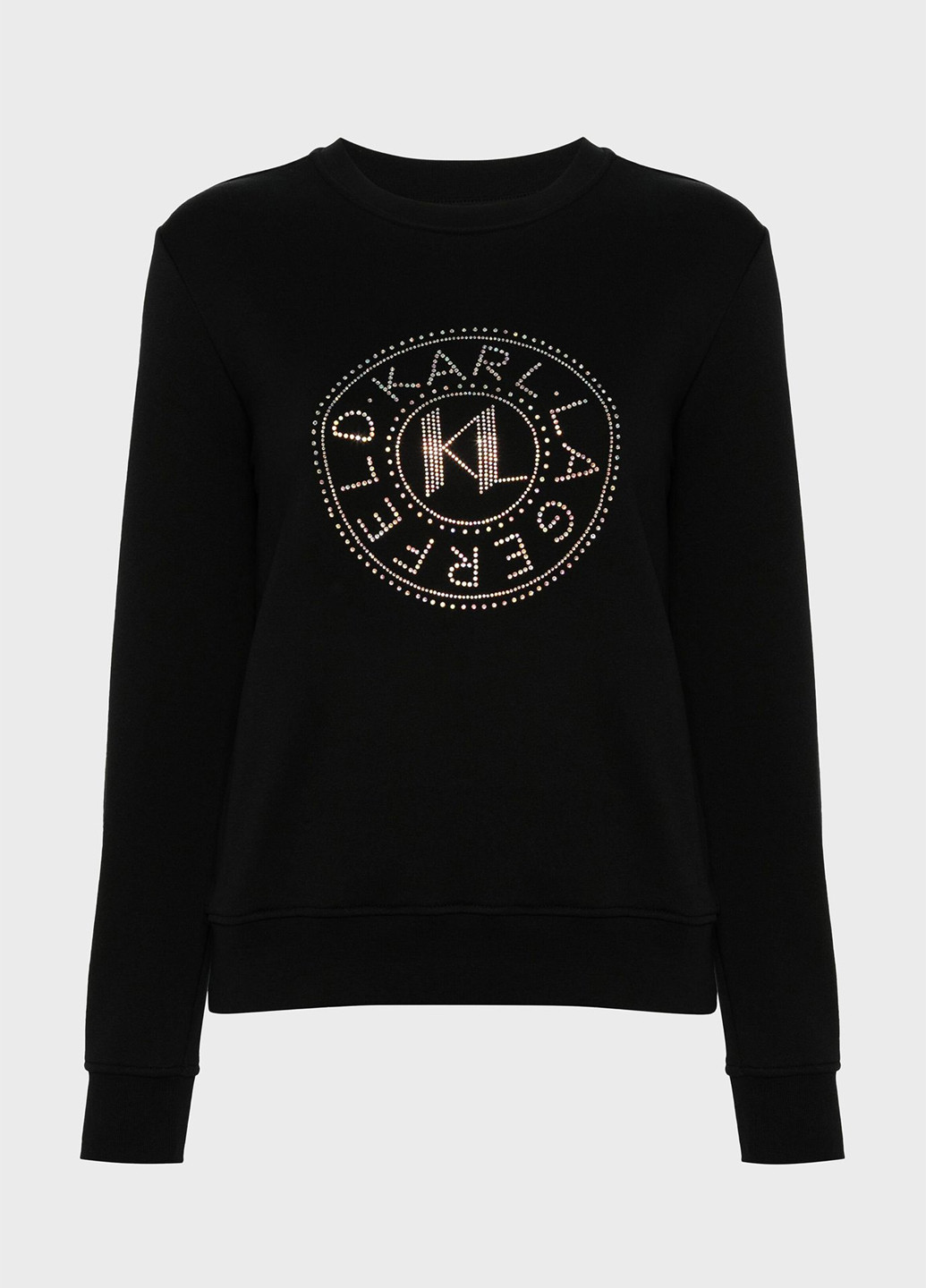 Чорний світшот Karl Lagerfeld логотип стрази (346698337)