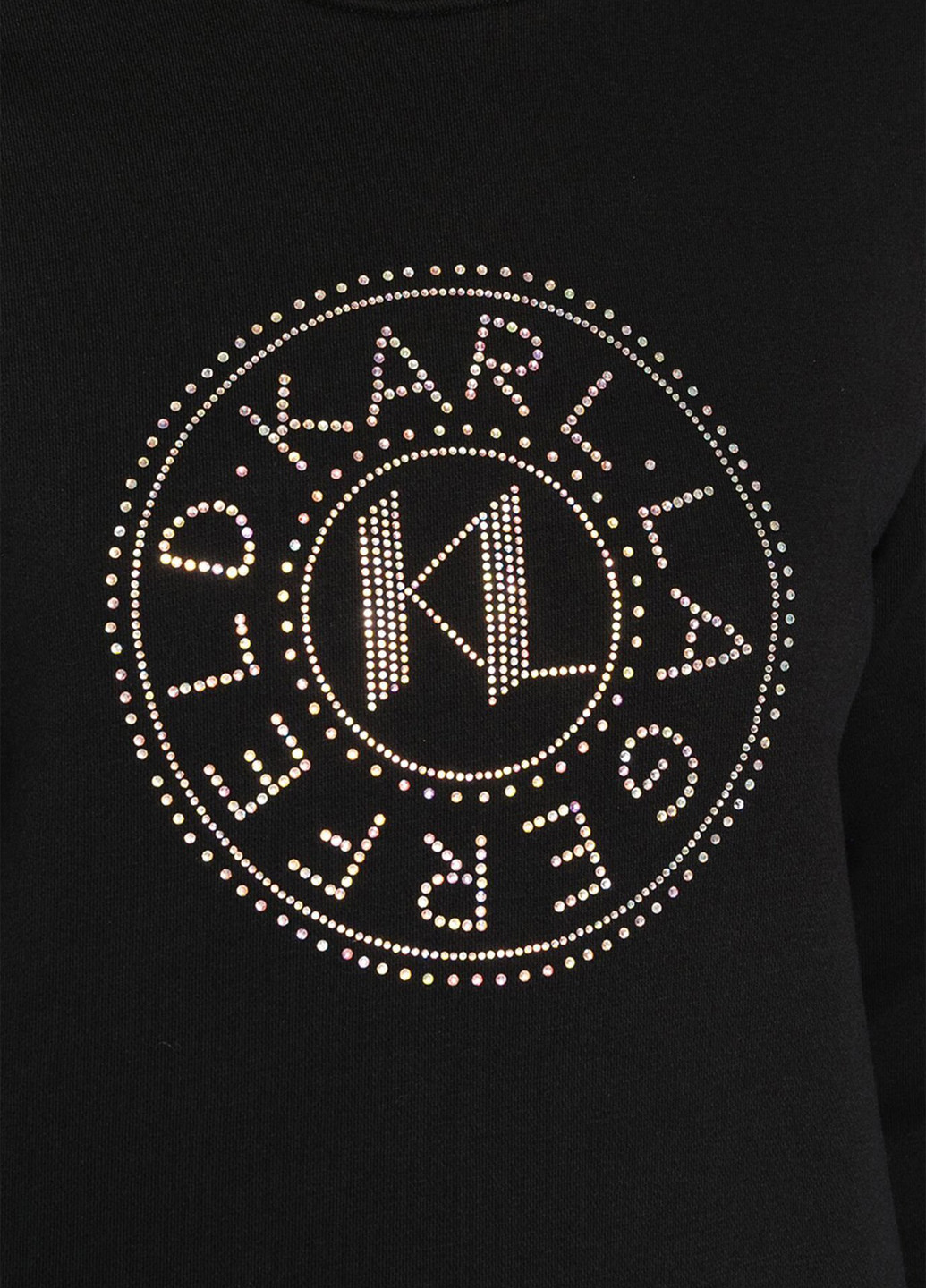 Чорний світшот Karl Lagerfeld логотип стрази (346698337)