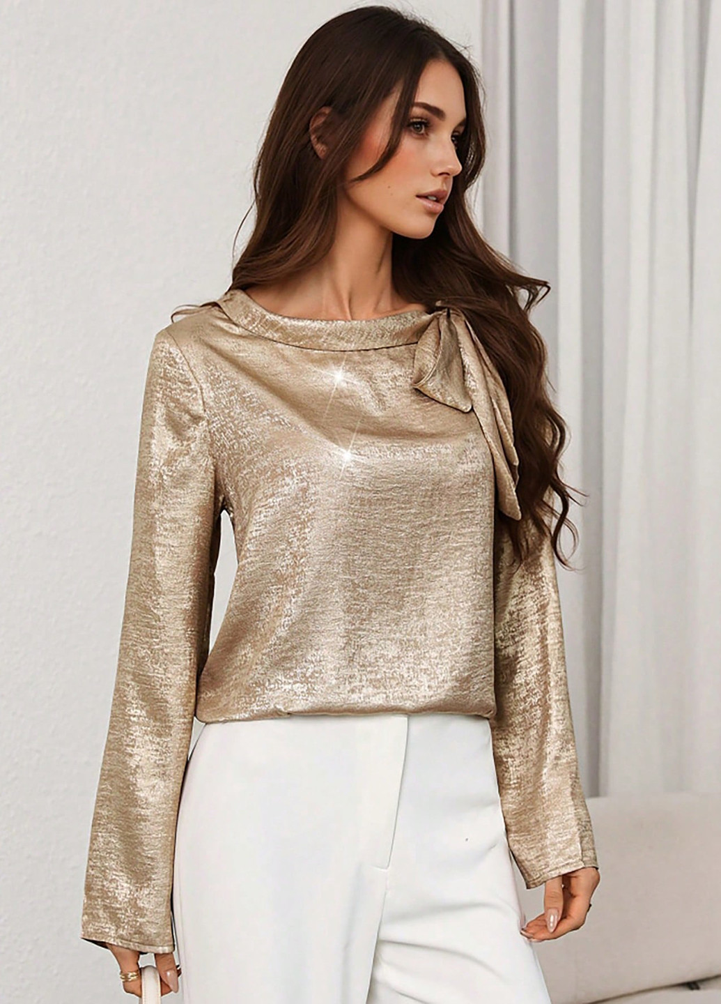 Золотая блуза SHEIN