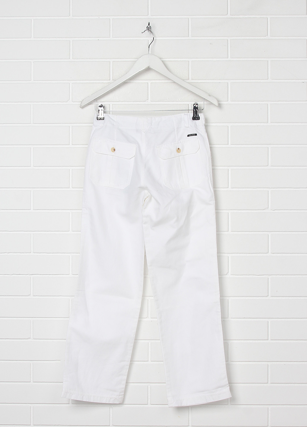 Белые кэжуал летние брюки прямые Peter Hadley