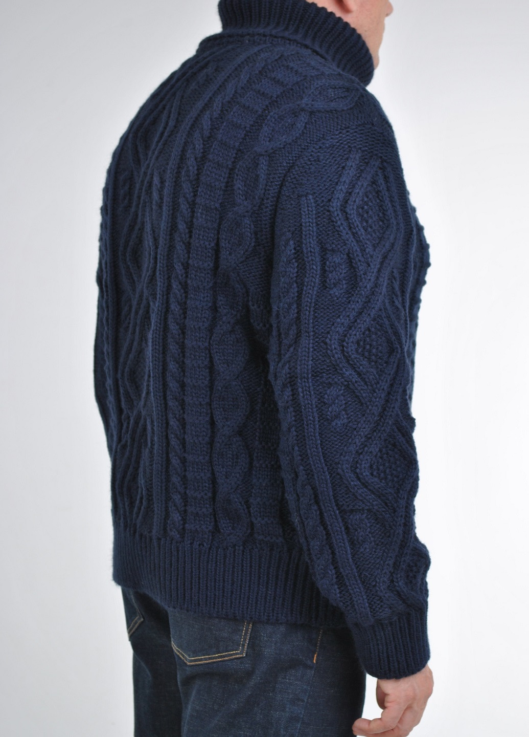 Темно-синій зимовий теплий зимовий светр Berta Lucci