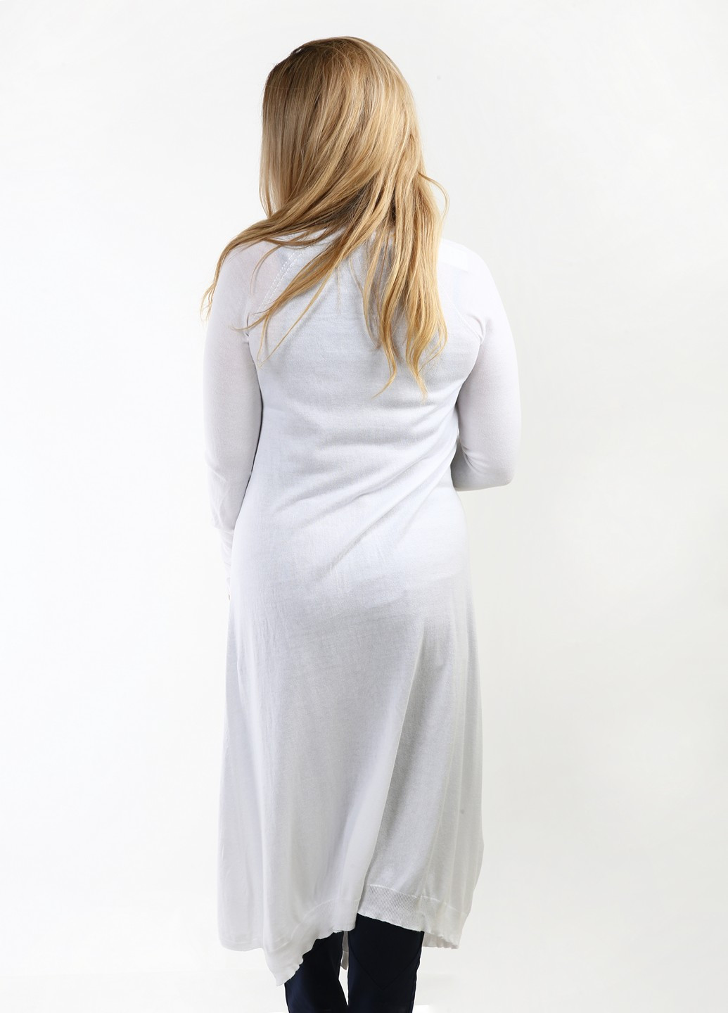 Белый демисезонный кардиган Stefanel