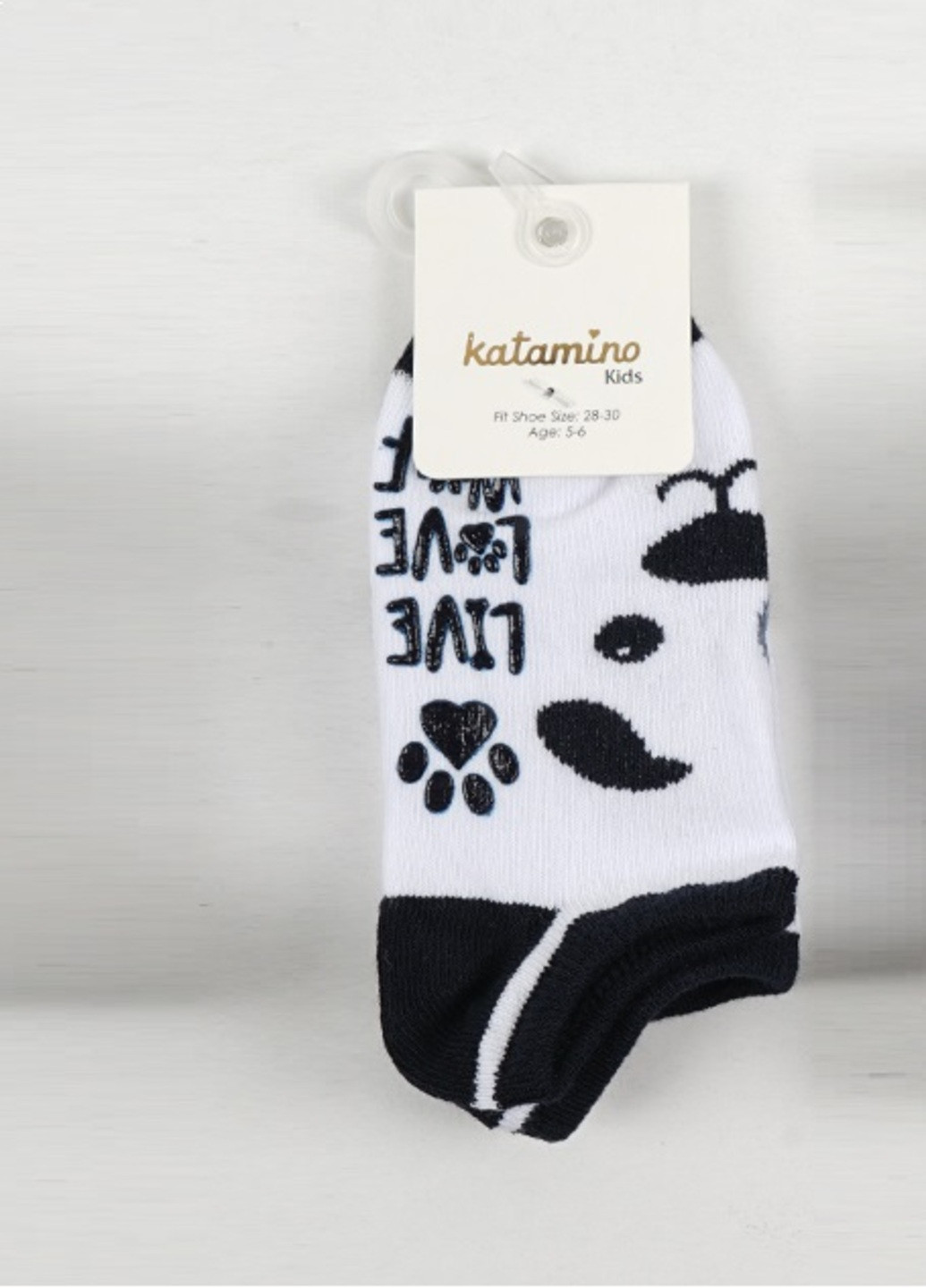 Шкарпетки для хлопчика, короткі (котон),, 1-2, white Katamino k20207 (218983215)