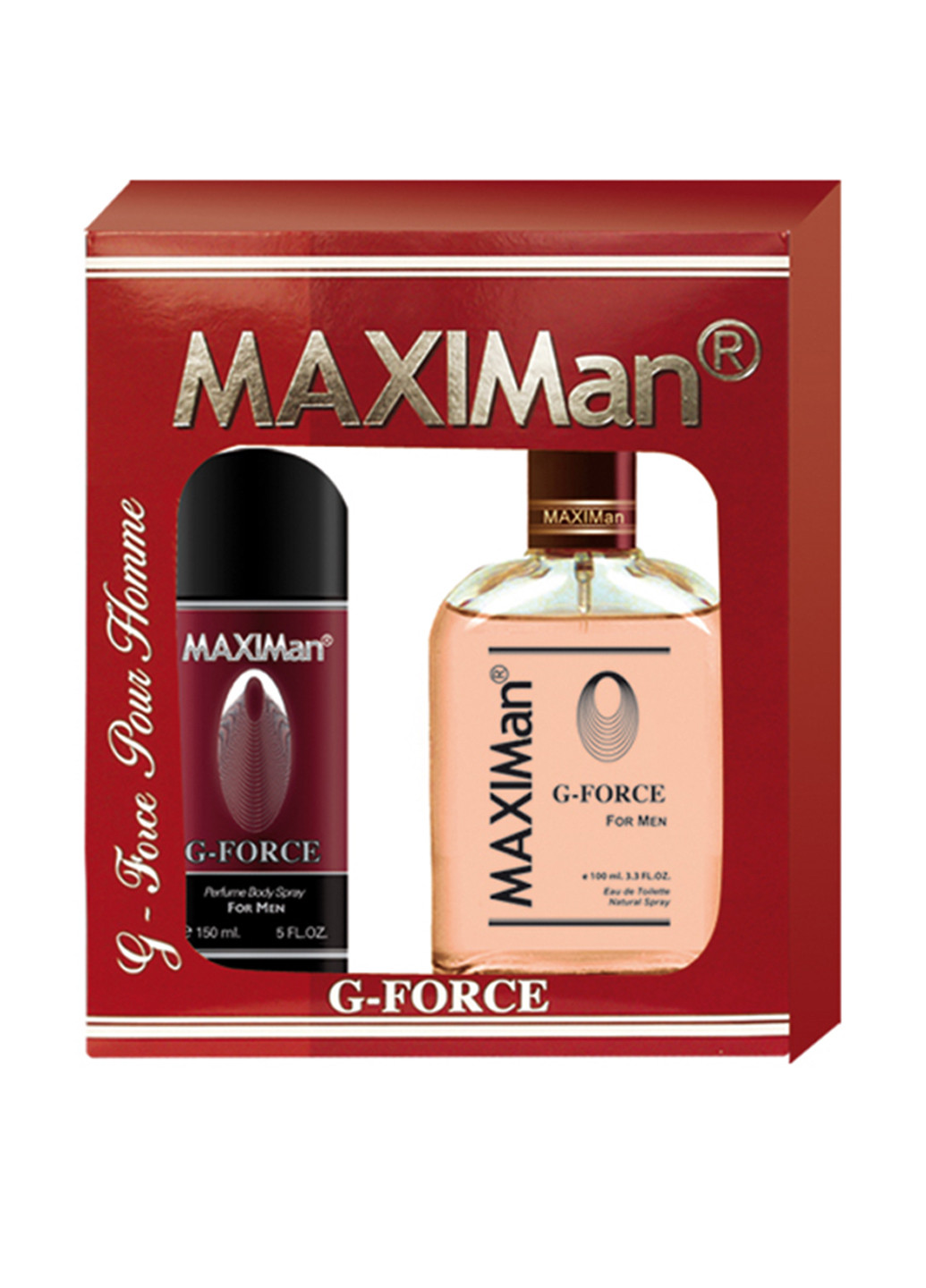 Подарочный набор MaxiMan G-Force (туалетная вода, 100 мл + дезодорант-спрей, 150 мл) Aroma Perfume (66952636)