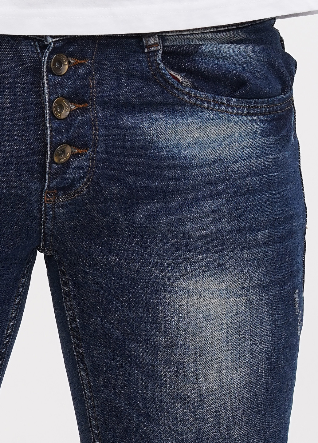Темно-синие демисезонные прямые джинсы Woox J.N.S