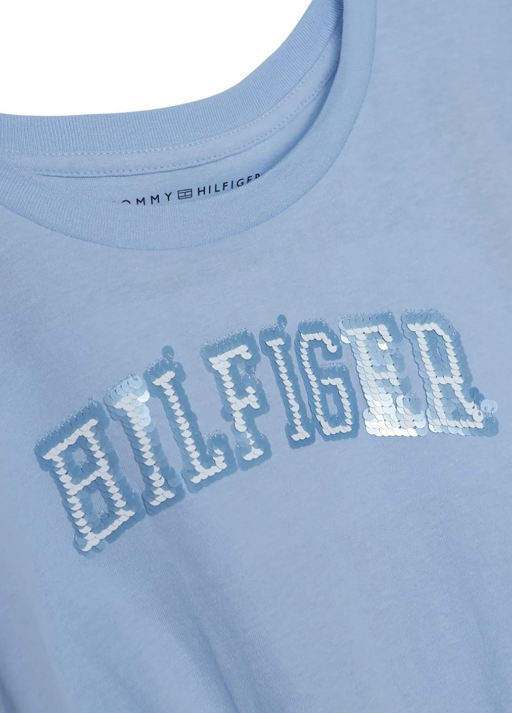 Сіро-голубий літня футболка Tommy Hilfiger