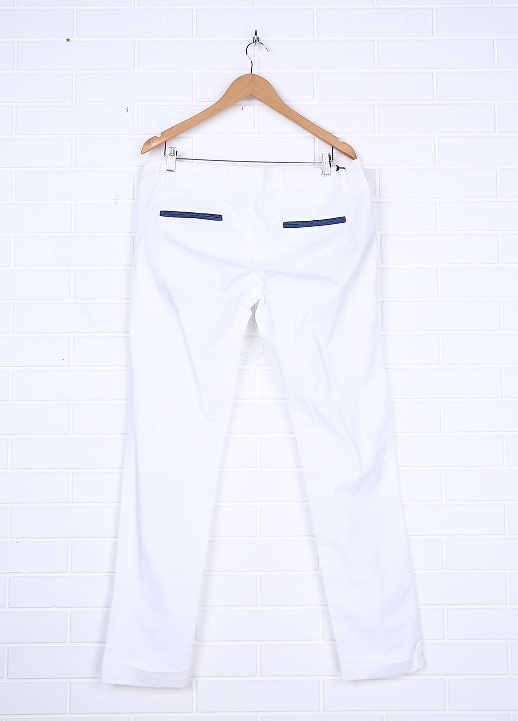 Белые кэжуал летние зауженные брюки Paul Martin's