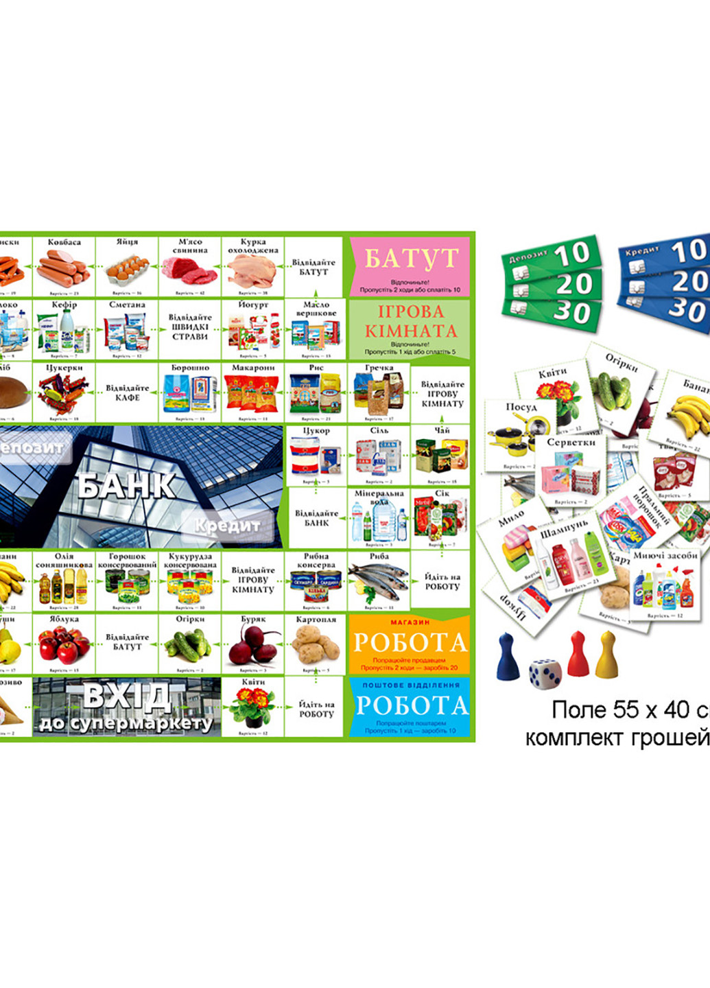 Игра "Супермаркет" Киевская фабрика игрушек 2289 (255259876)