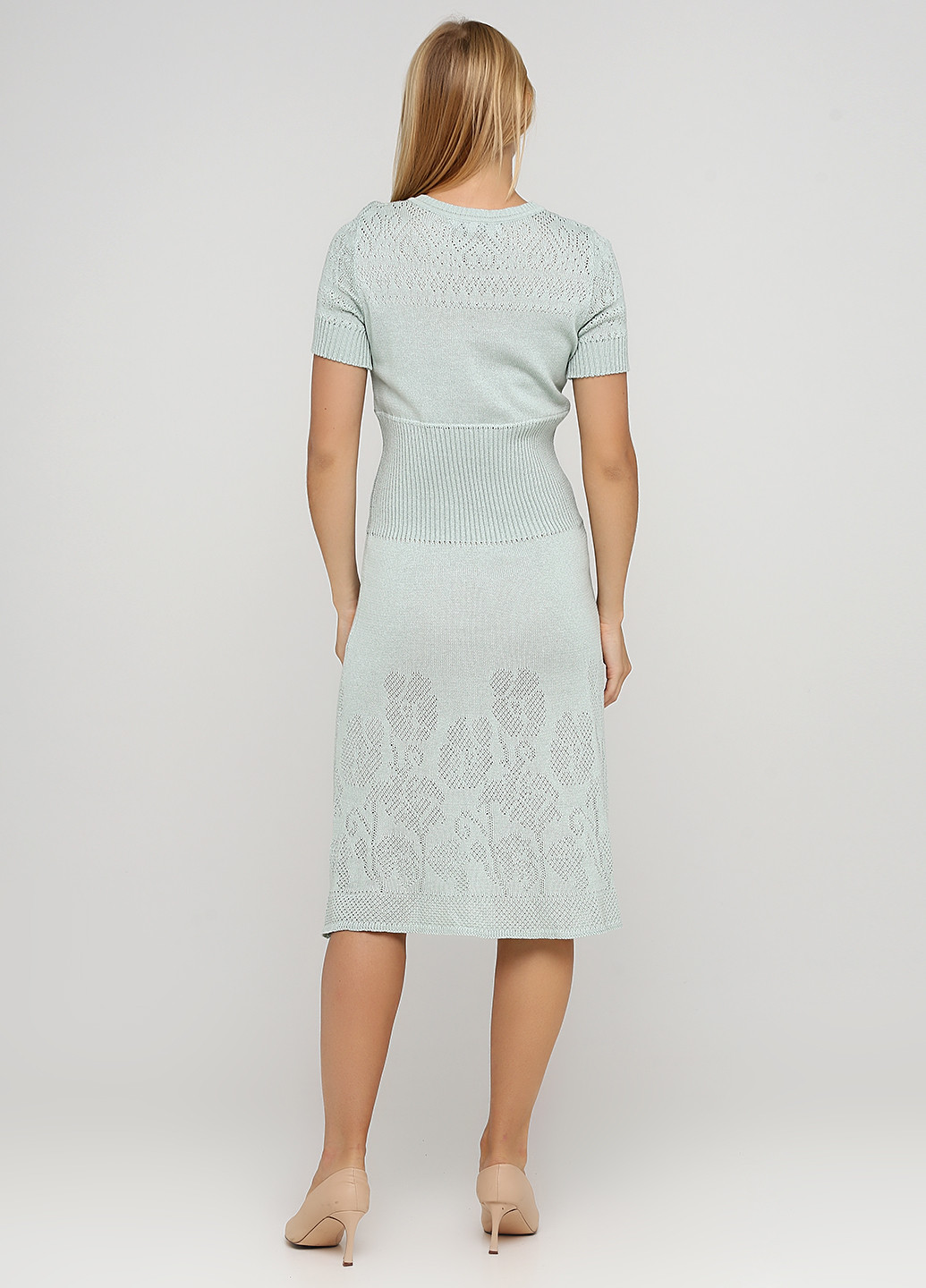 Светло-бирюзовое кэжуал платье Only Women однотонное