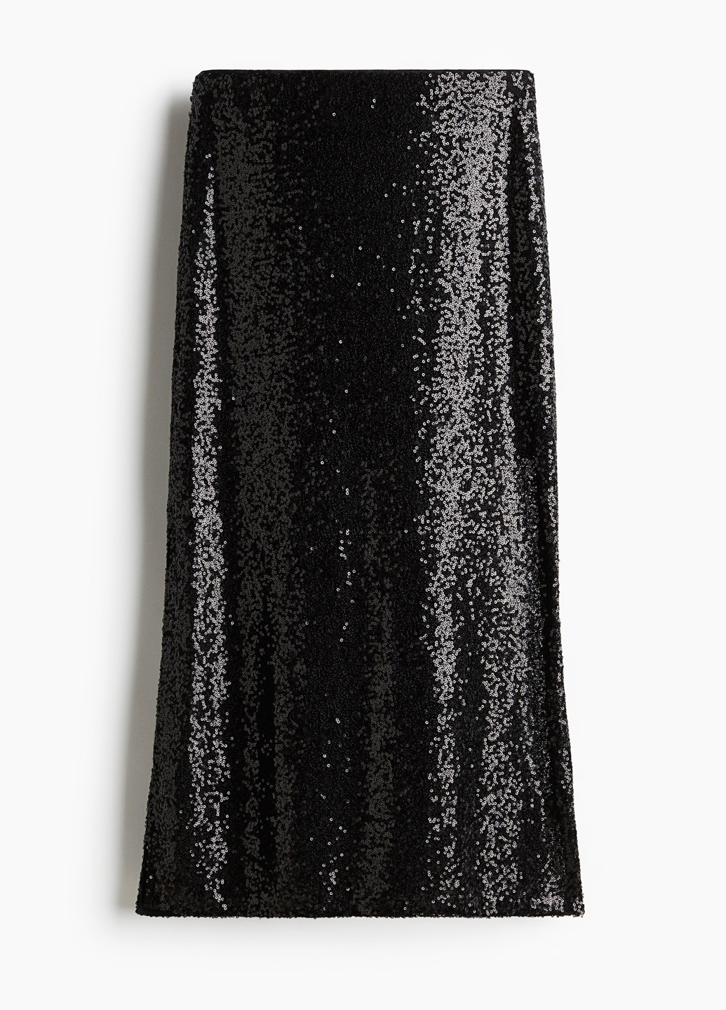 Черная вечерний однотонная юбка H&M